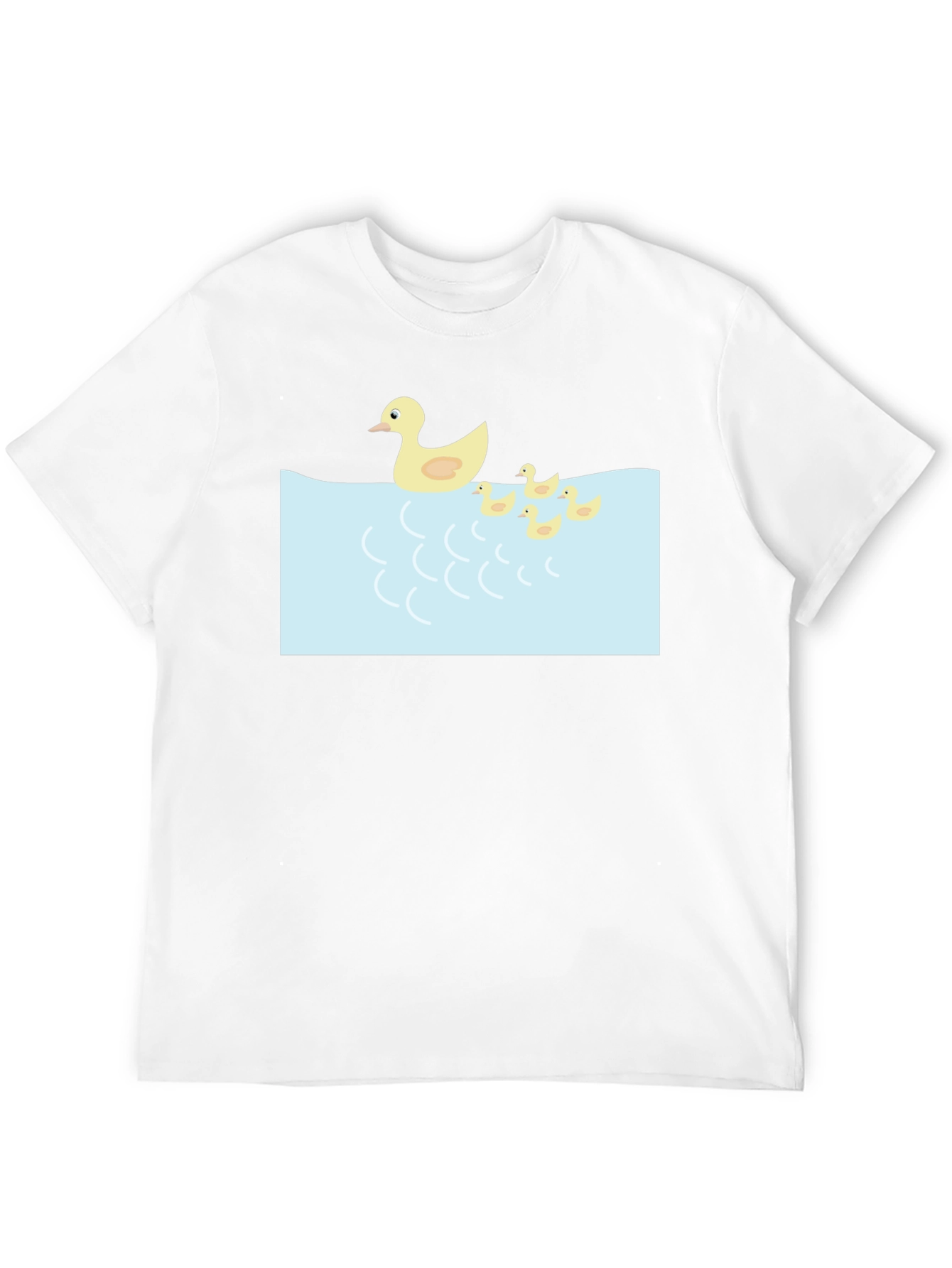 Duck Family Graphic Tee - Casual Black T-Shirt