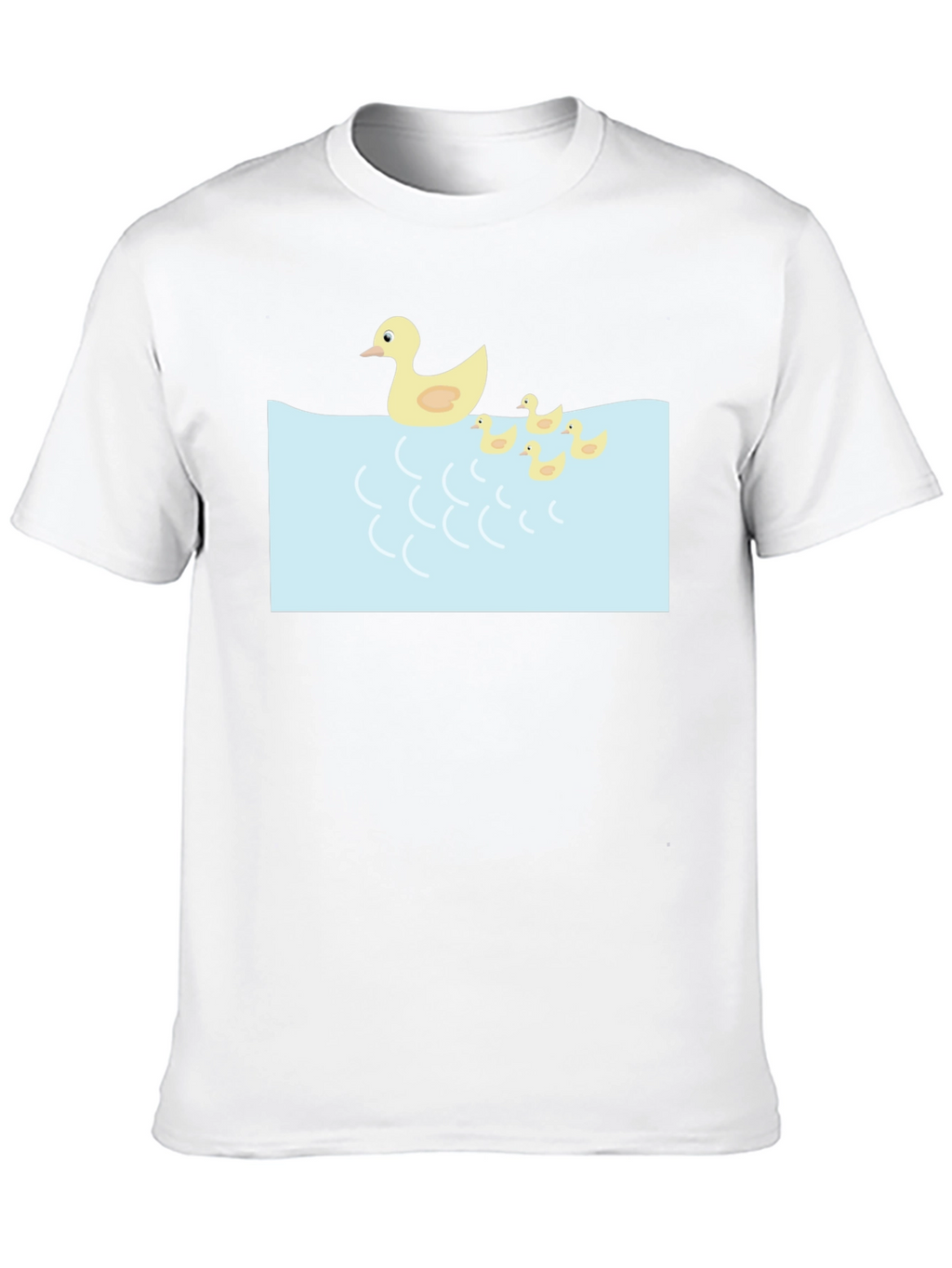 Duck Family Graphic Tee - Casual Black T-Shirt
