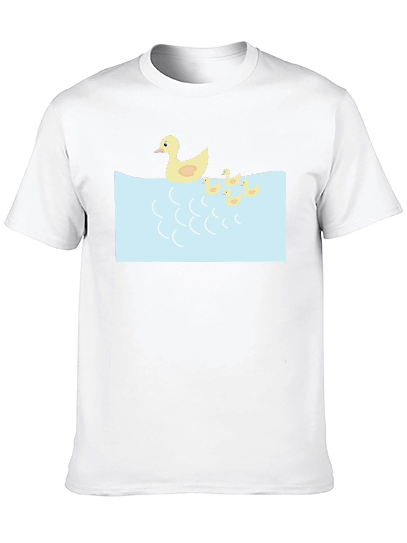 Duck Family Graphic Tee - Casual Black T-Shirt