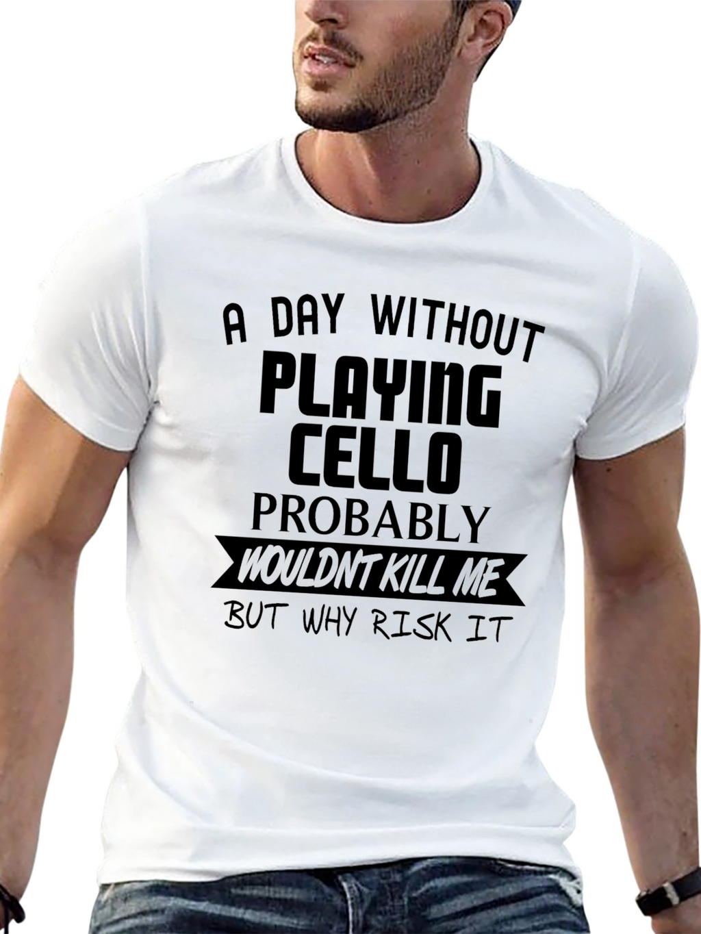 Cello Player T-Shirt: Risk it!