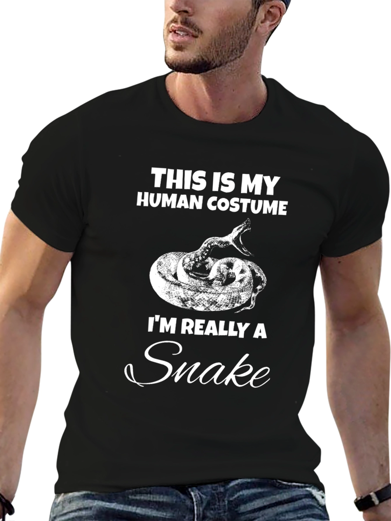 Human Costume Funny Snake T-Shirt