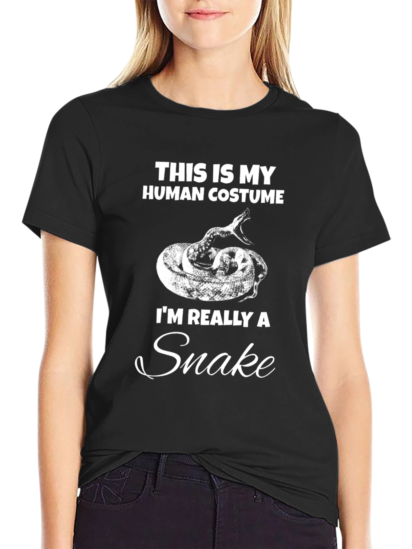 Human Costume Funny Snake T-Shirt