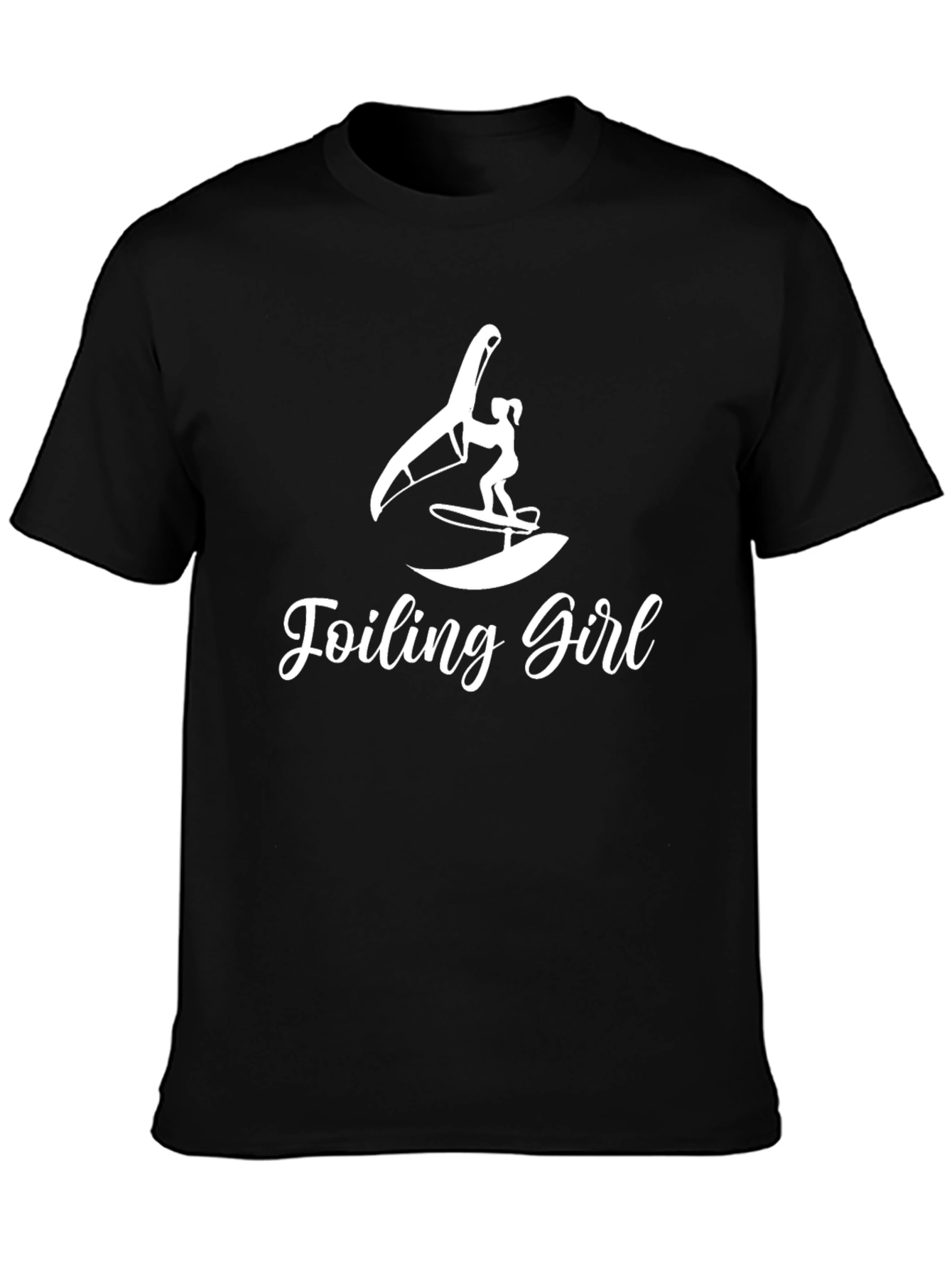 Foiling Girl Graphic Tee - Windsurfing T-Shirt