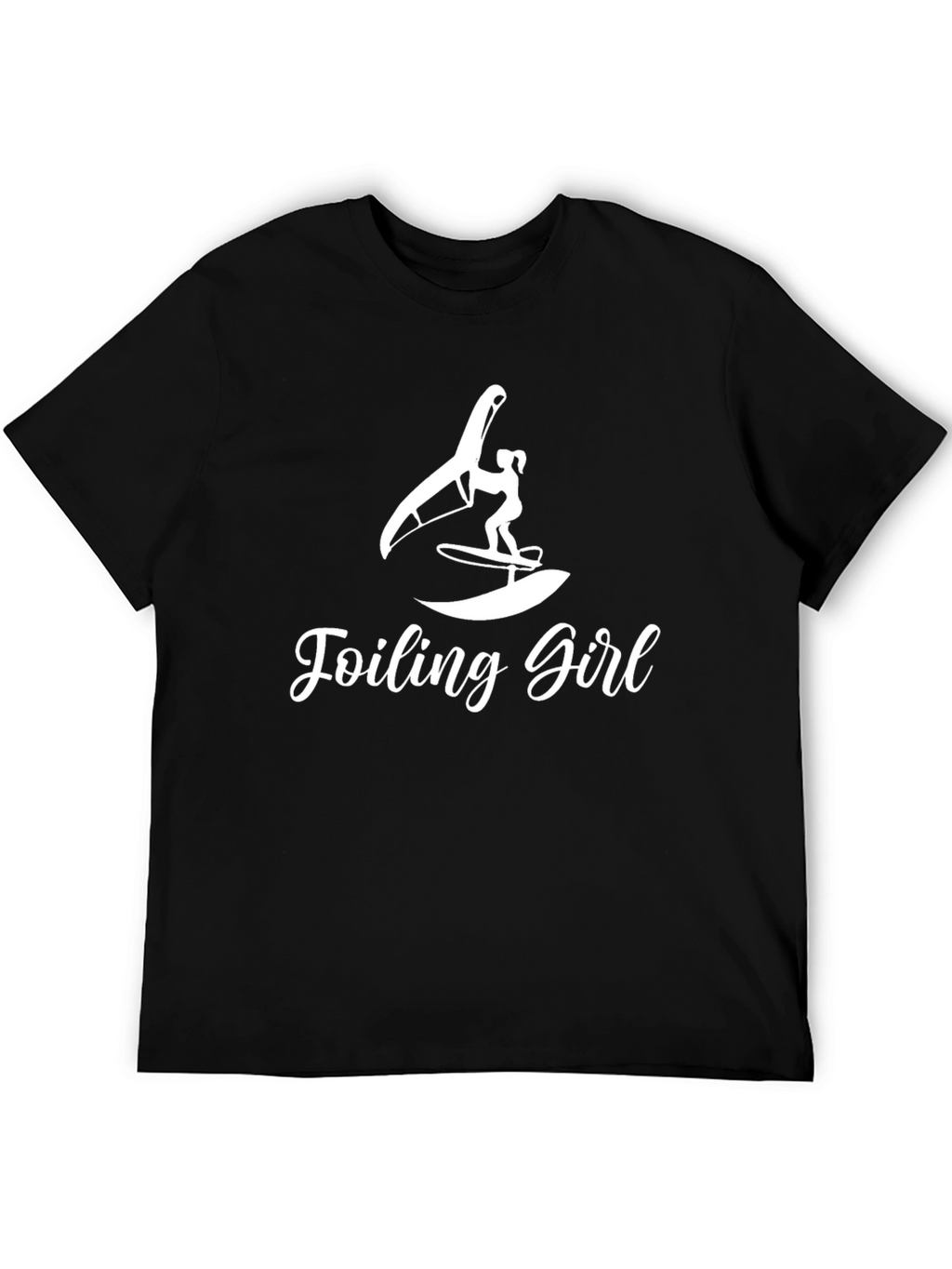 Foiling Girl Graphic Tee - Windsurfing T-Shirt