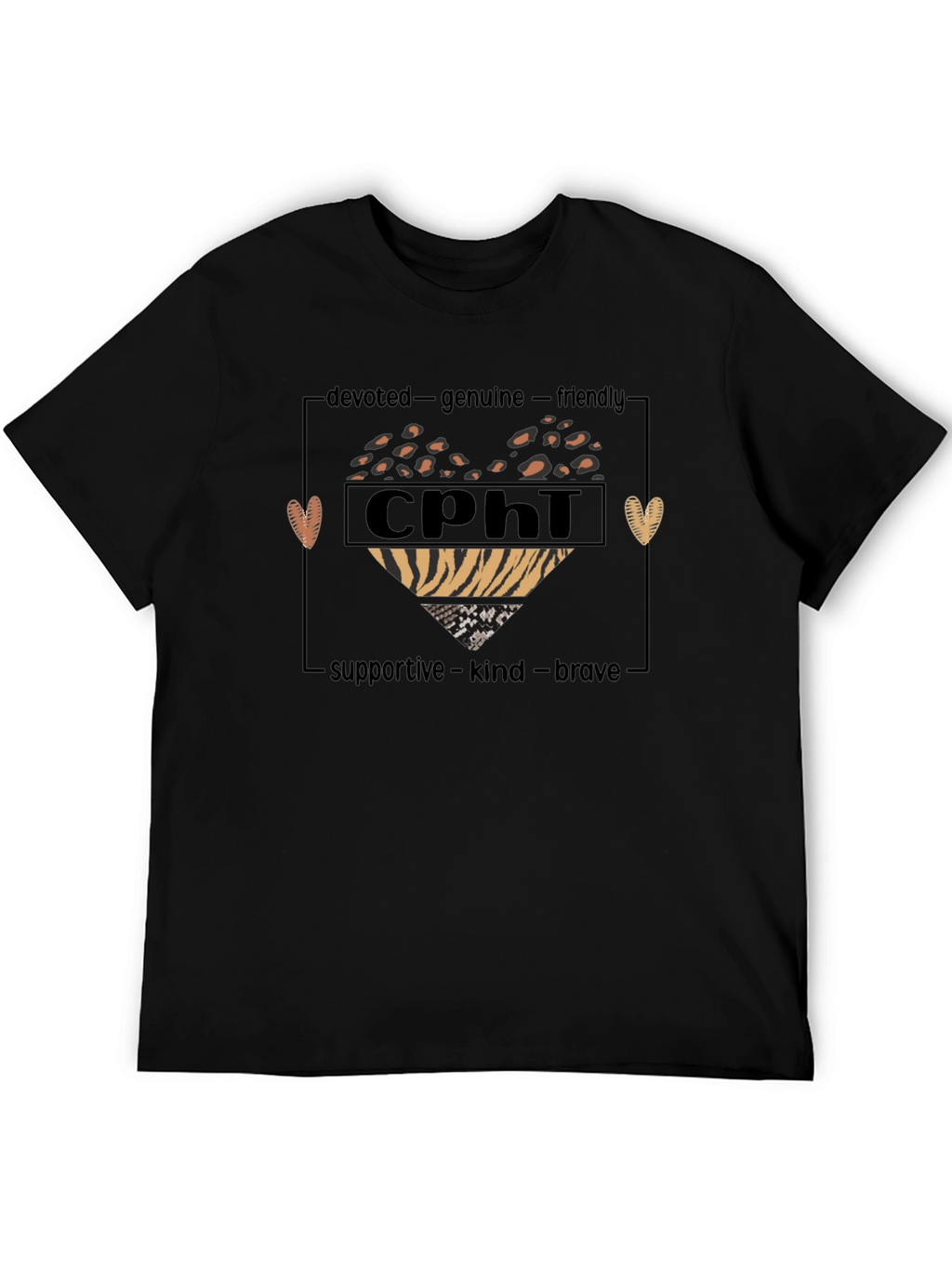 CPhi Heart Graphic T-Shirt - Devoted Genuine Friendly