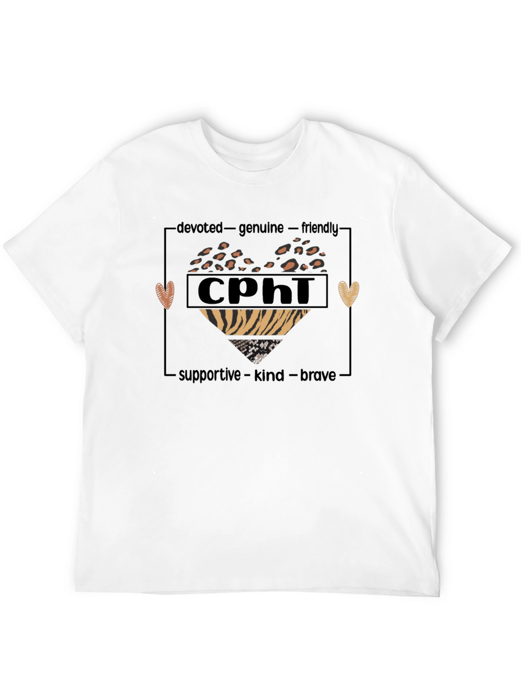 CPhi Heart Graphic T-Shirt - Devoted Genuine Friendly
