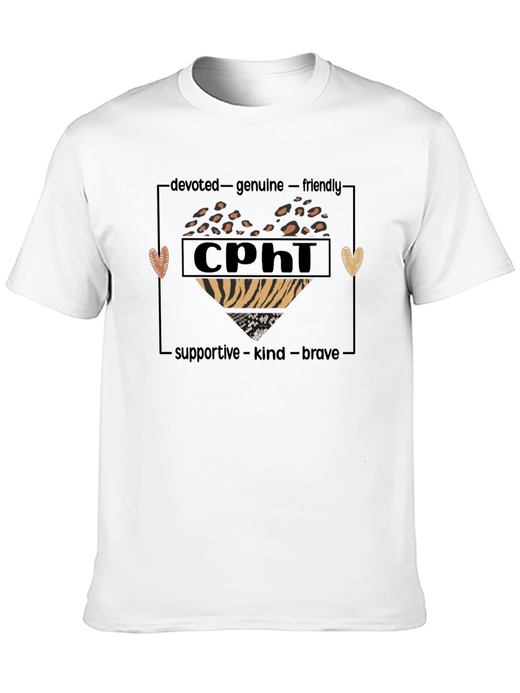 CPhi Heart Graphic T-Shirt - Devoted Genuine Friendly