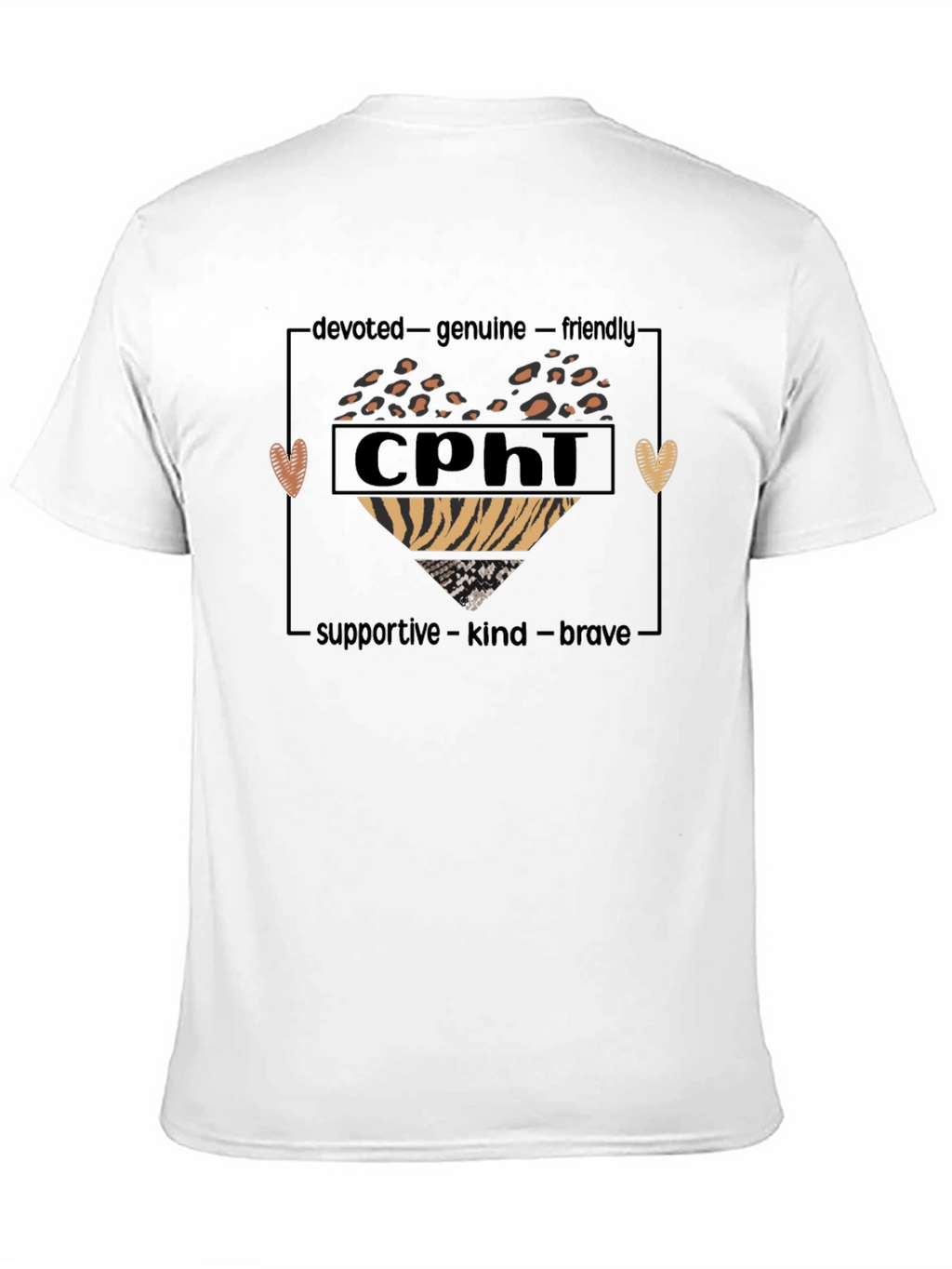 CPhi Heart Graphic T-Shirt - Devoted Genuine Friendly