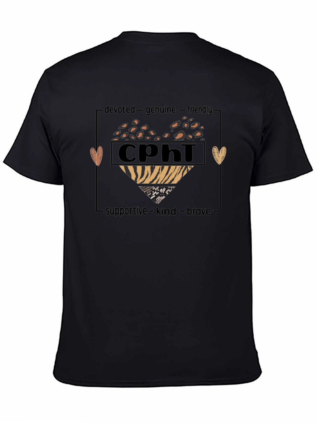 CPhi Heart Graphic T-Shirt - Devoted Genuine Friendly
