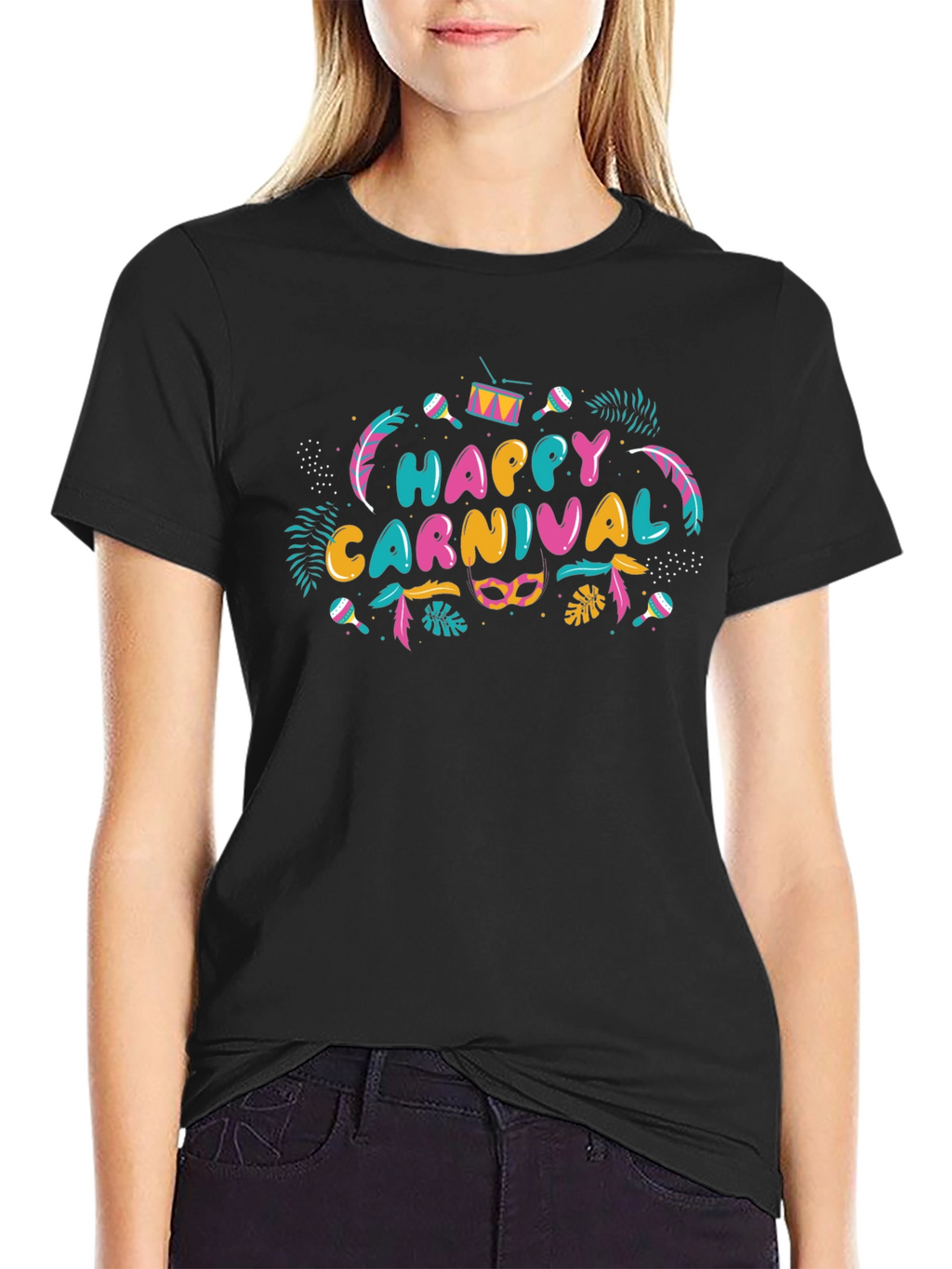 Happy Carnival Graphic T-Shirt