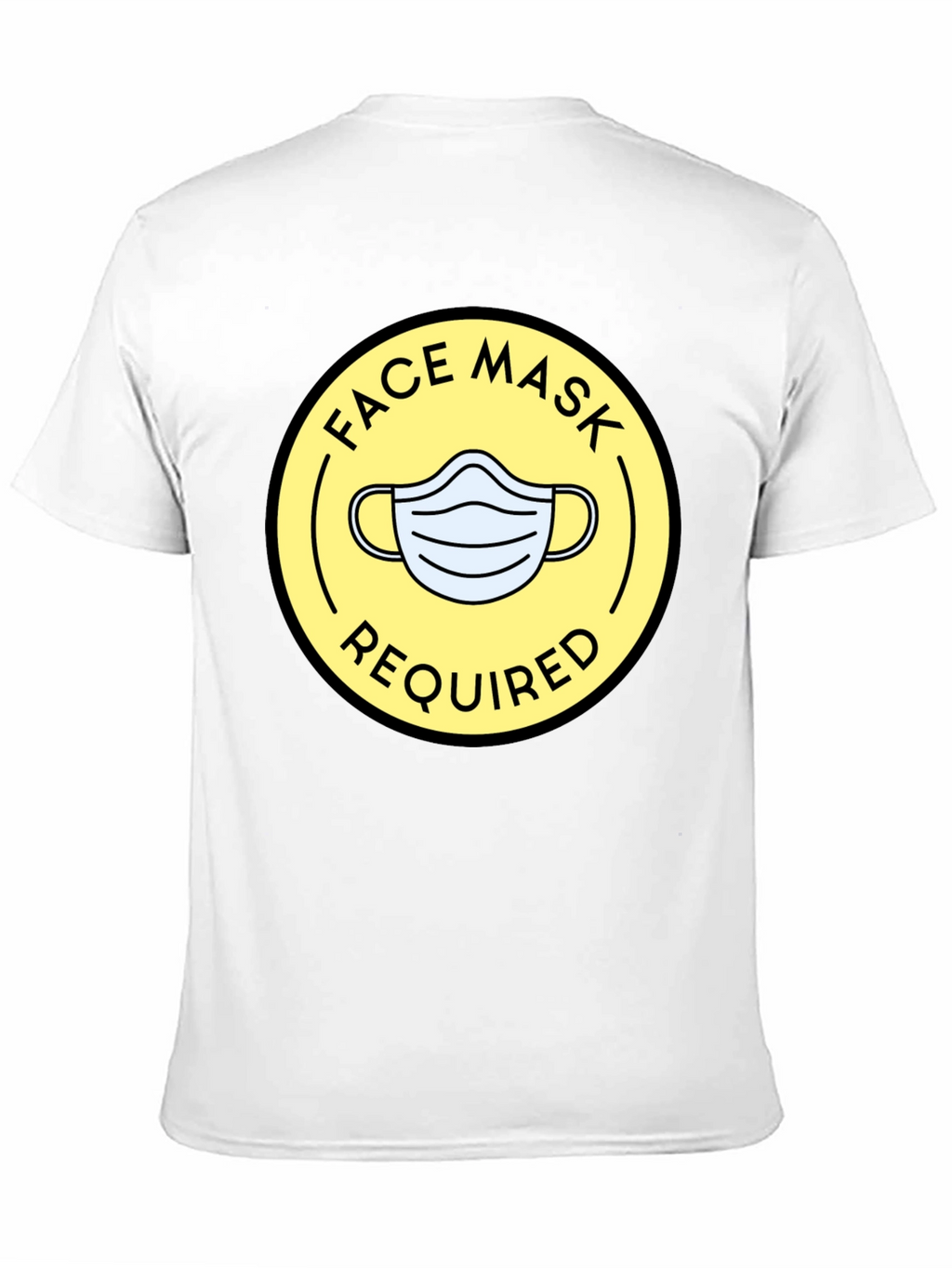 Face Mask Required Graphic Tee - Black
