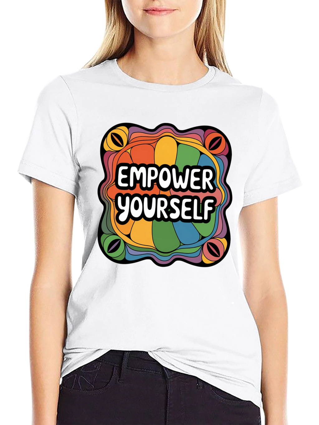 Empower Yourself Rainbow Graphic Tee