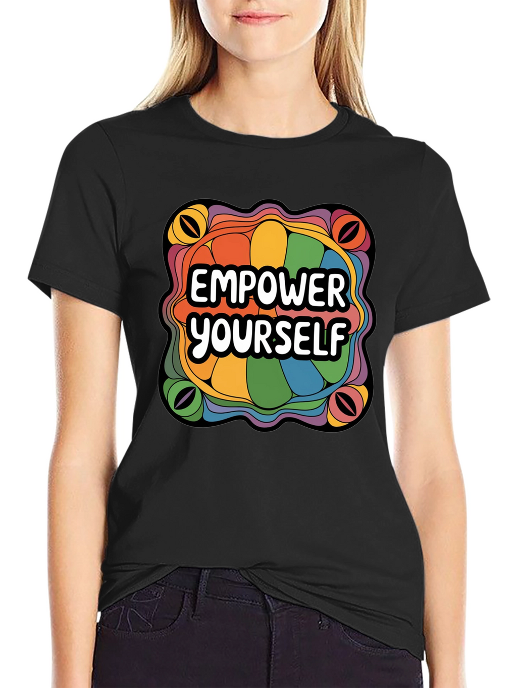 Empower Yourself Rainbow Graphic Tee