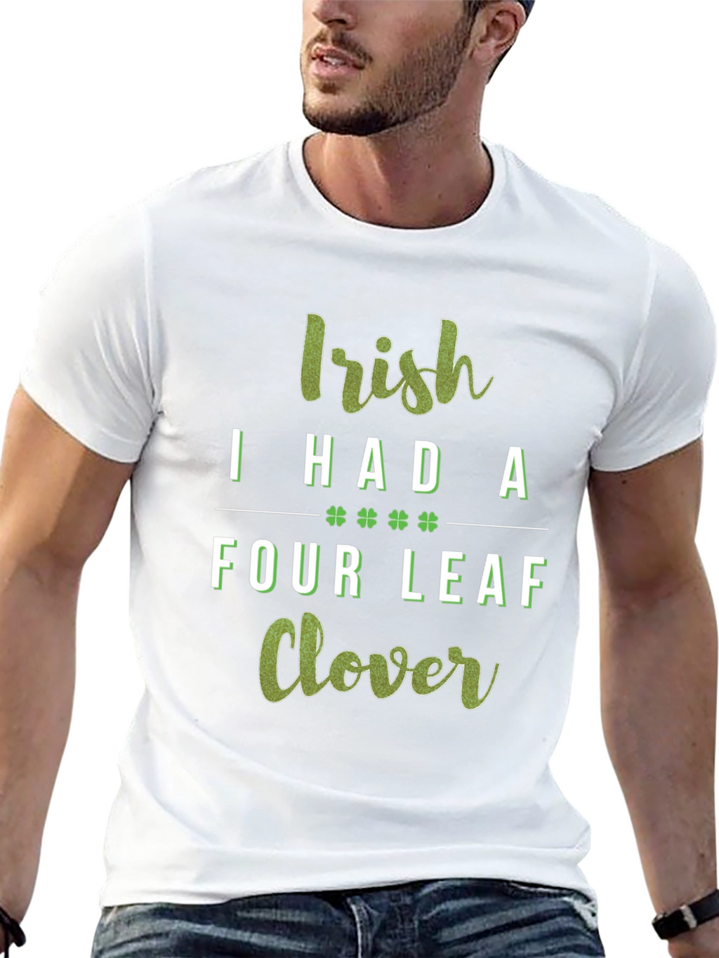 Irish Four Leaf Clover Graphic Tee