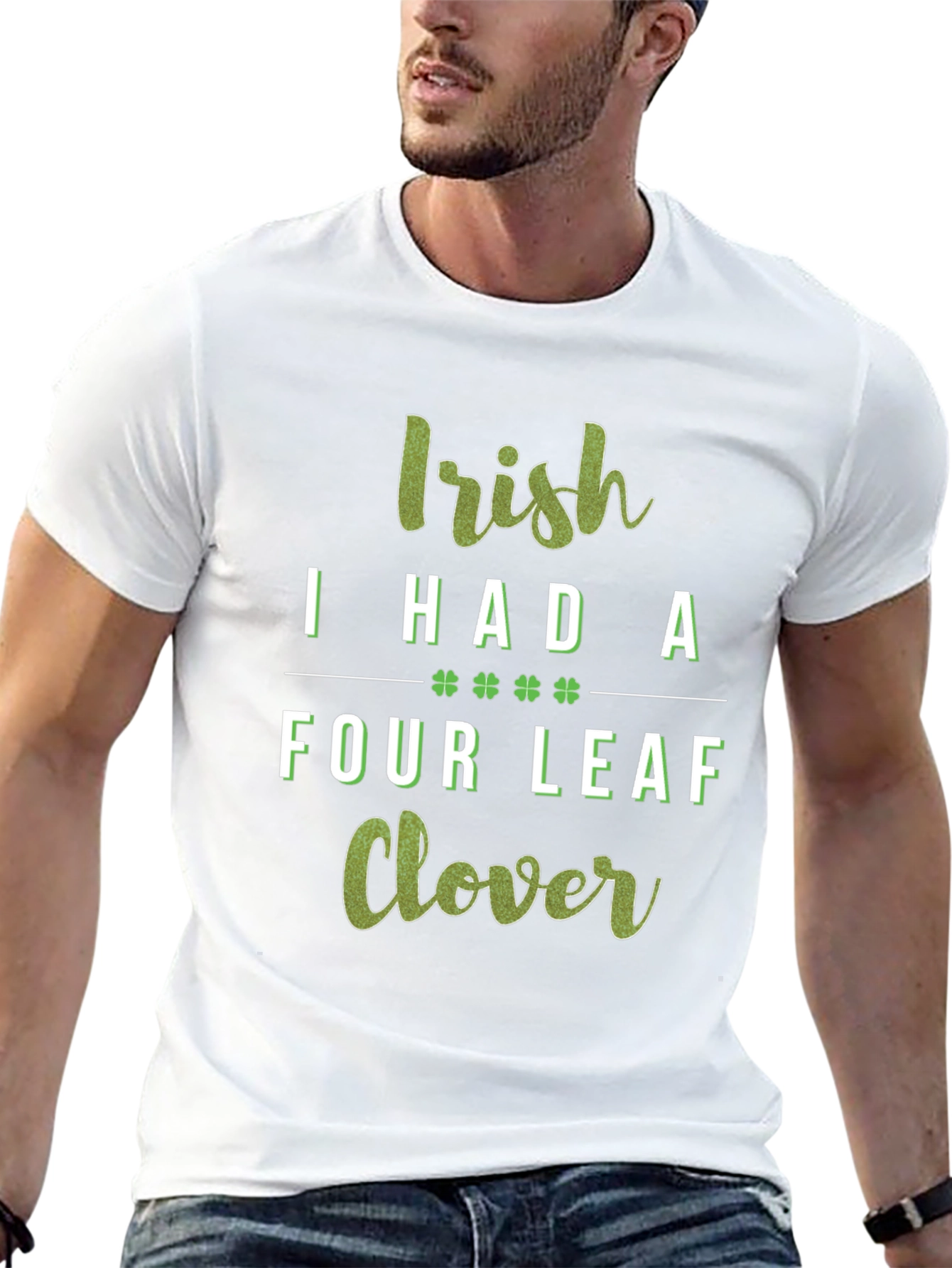 Irish Four Leaf Clover Graphic Tee