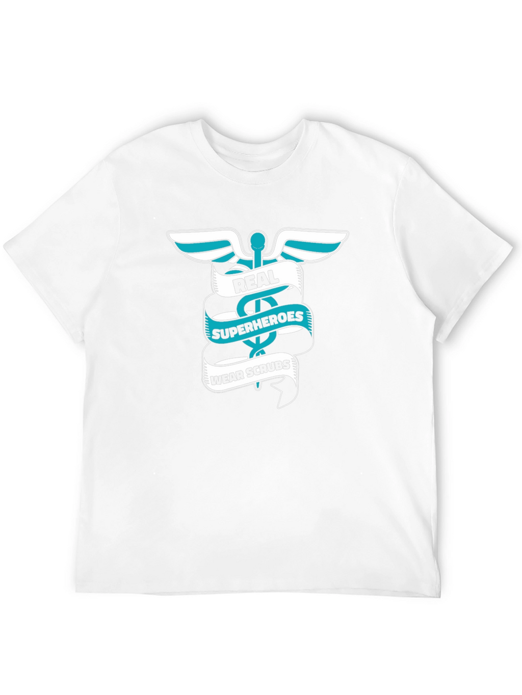 Real Superheroes Wear Scrubs Graphic Tee