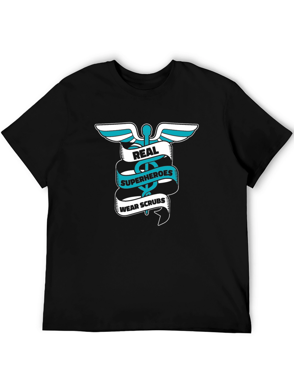 Real Superheroes Wear Scrubs Graphic Tee