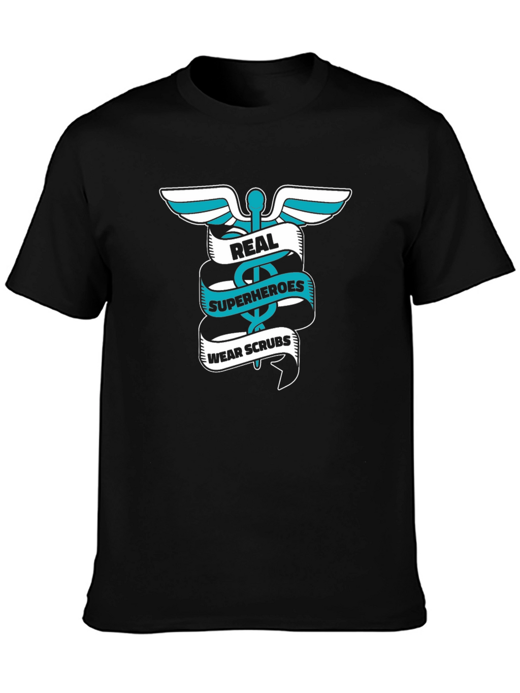 Real Superheroes Wear Scrubs Graphic Tee
