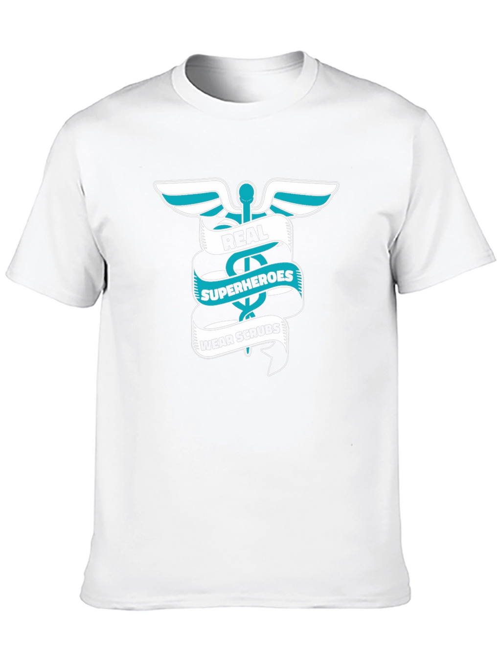 Real Superheroes Wear Scrubs Graphic Tee
