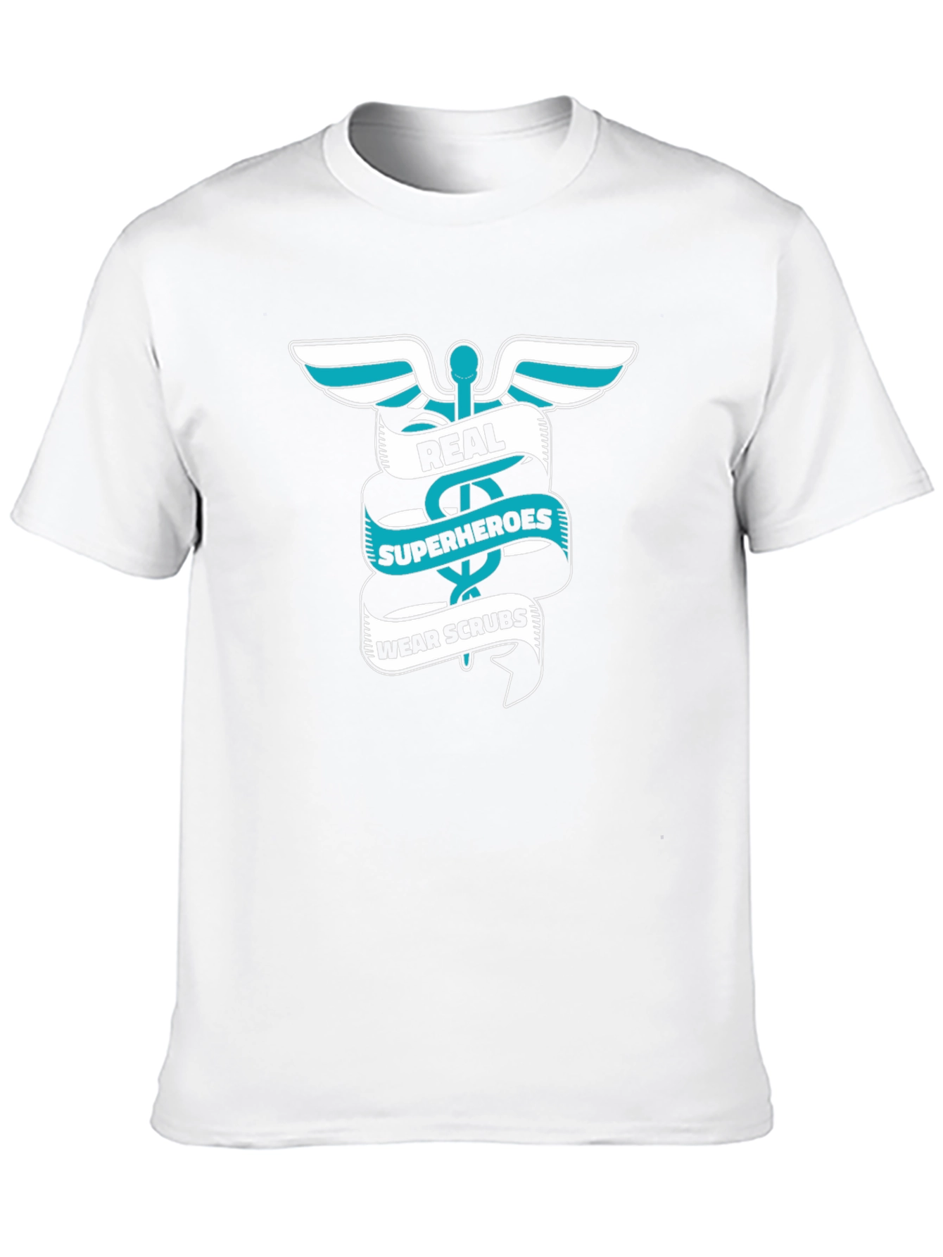 Real Superheroes Wear Scrubs Graphic Tee
