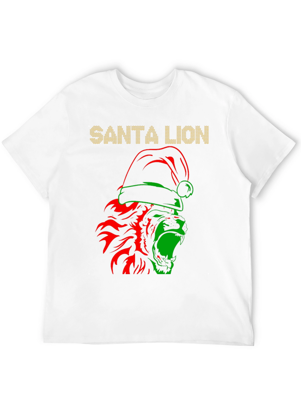 Santa Lion Graphic T-Shirt