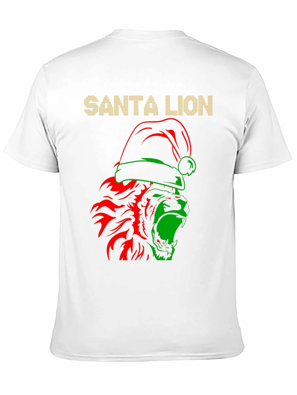 Santa Lion Graphic T-Shirt