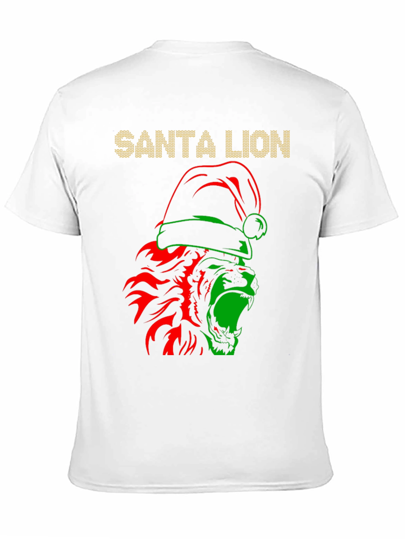Santa Lion Graphic T-Shirt