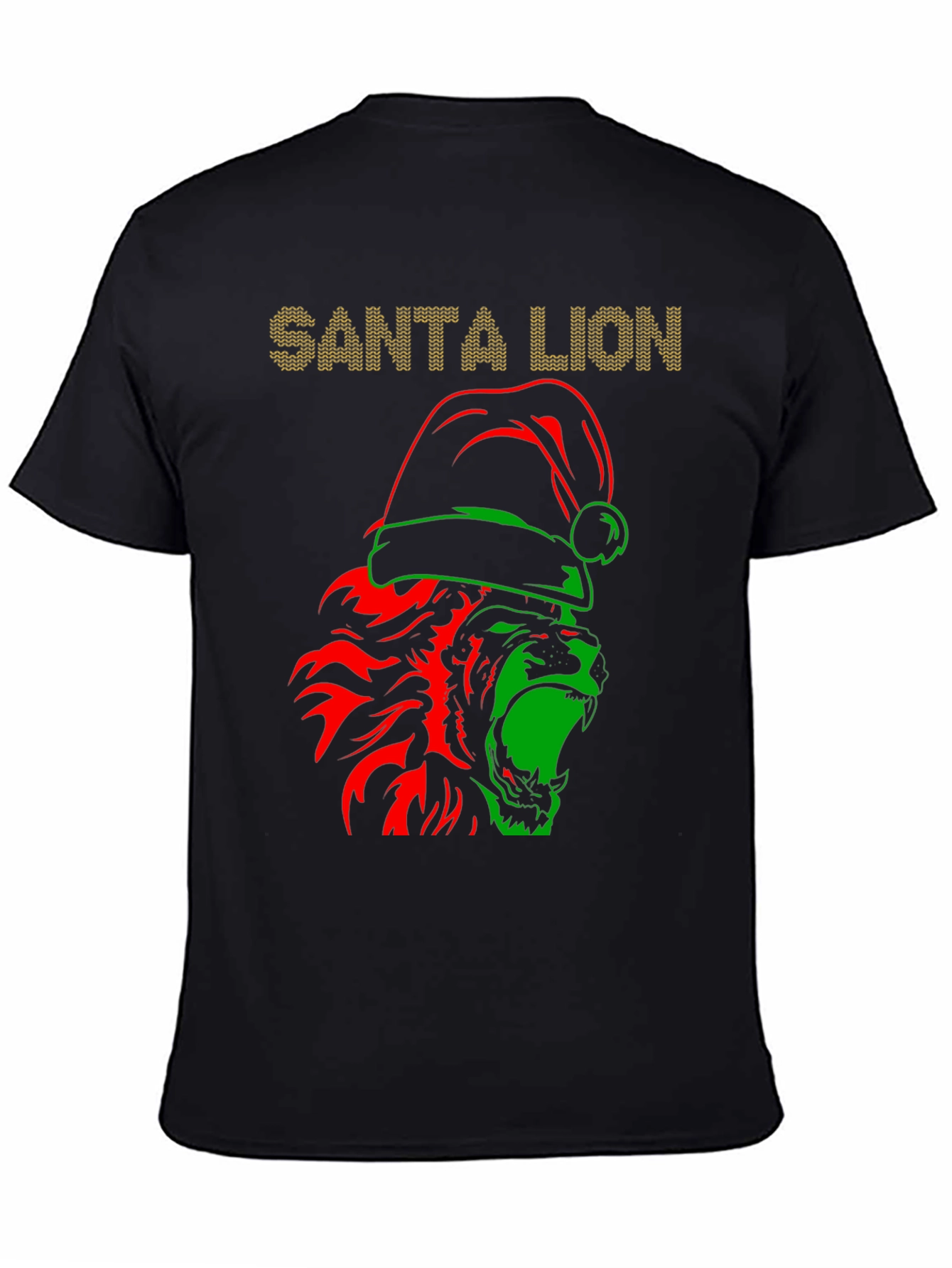 Santa Lion Graphic T-Shirt