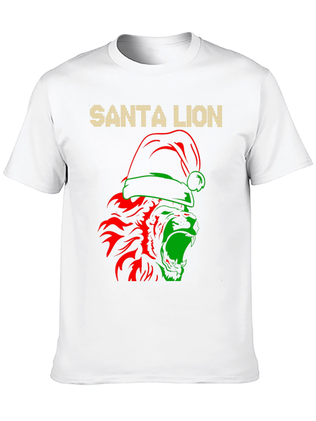 Santa Lion Graphic T-Shirt