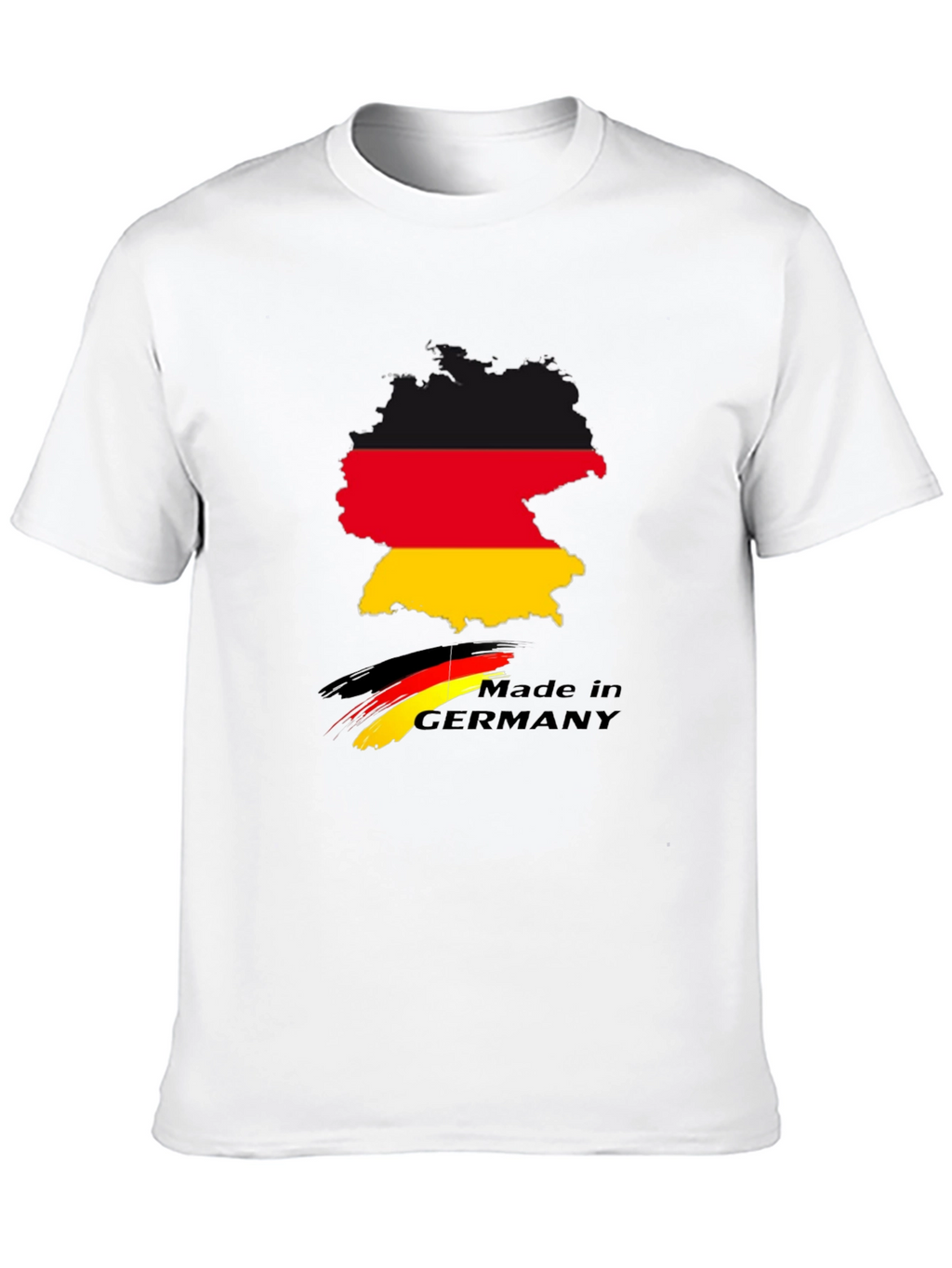 Germany Map T-Shirt - Black Cotton Tee