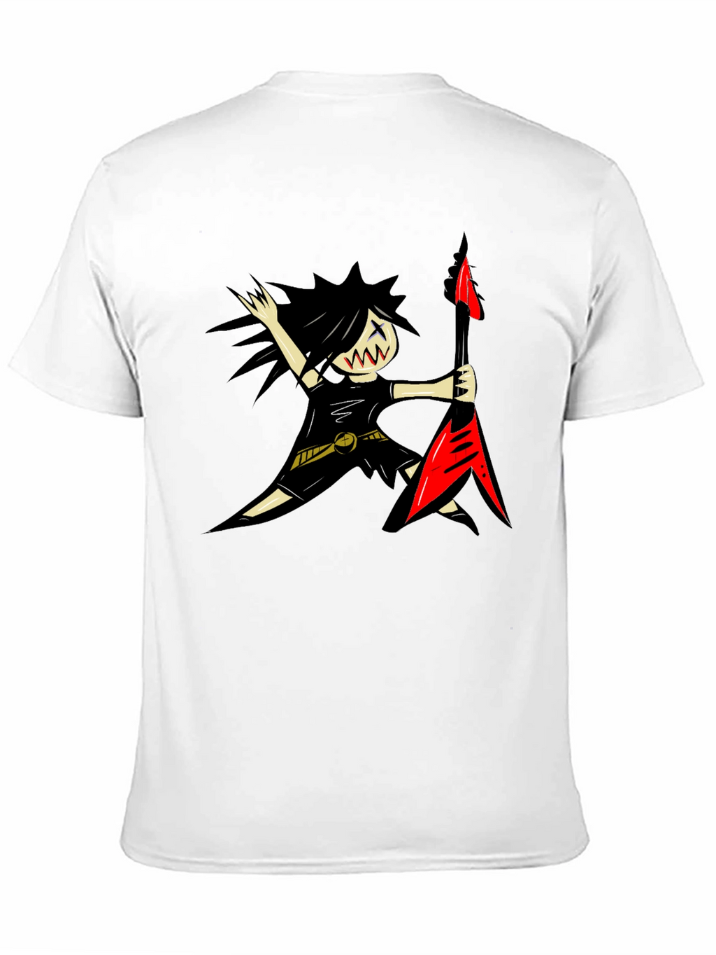 Cartoon Rocker T-Shirt - Fun Music Lover Tee