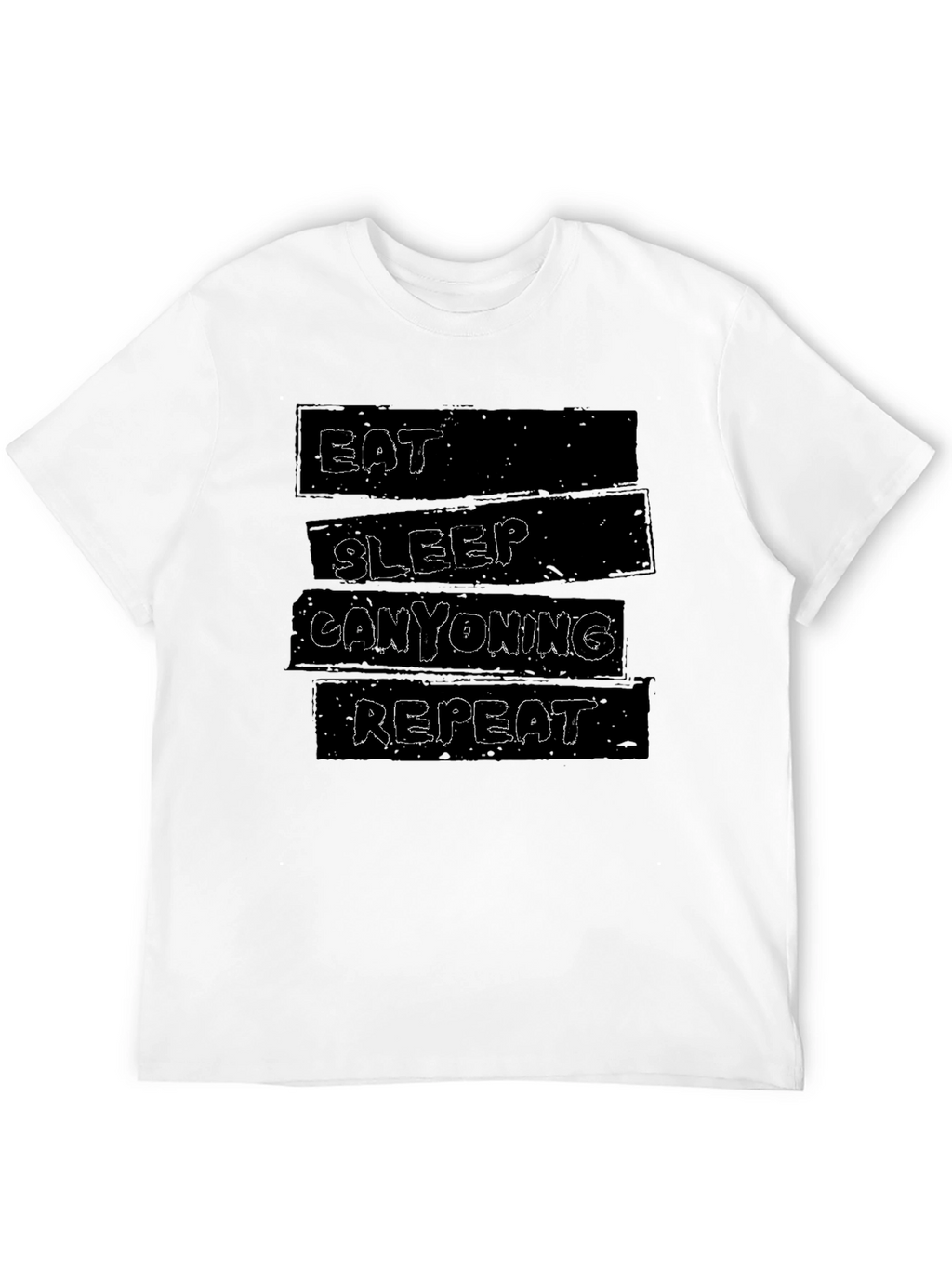 Eat Sleep Canyoning Repeat Black T-Shirt