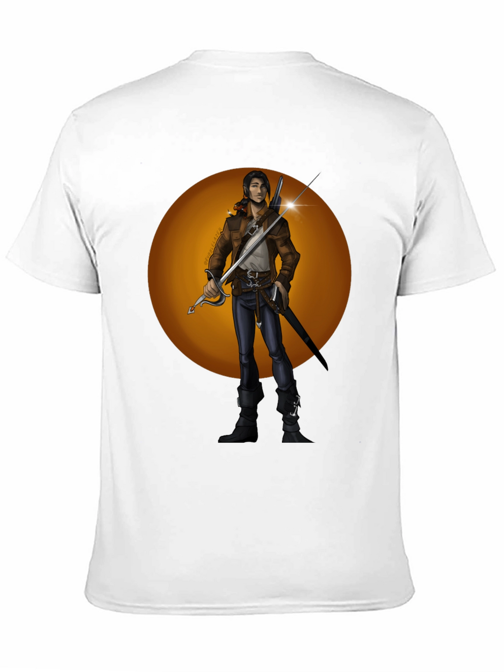 Fantasy Swordsman Graphic T-Shirt