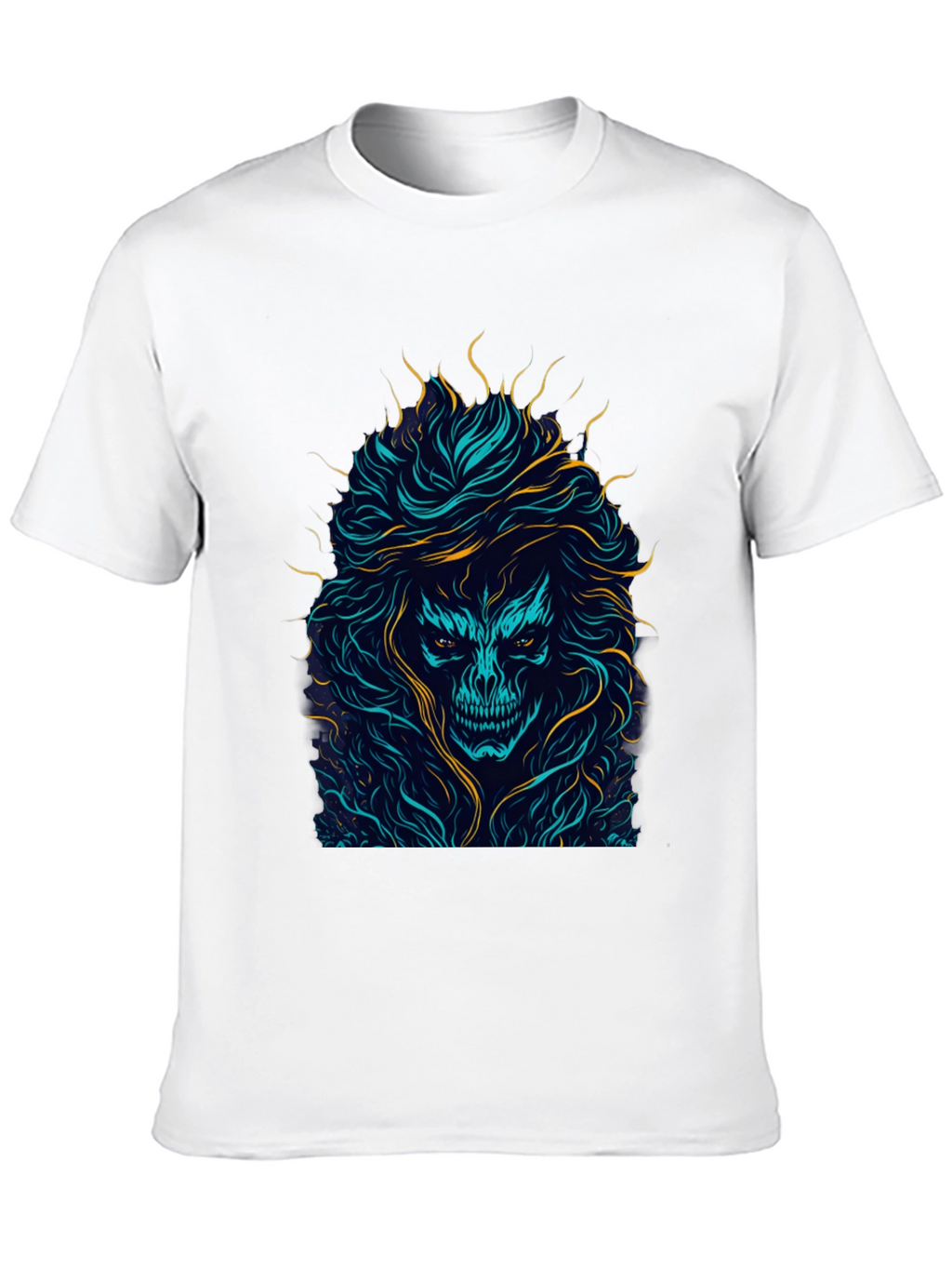 Skull Graphic Print Black T-Shirt