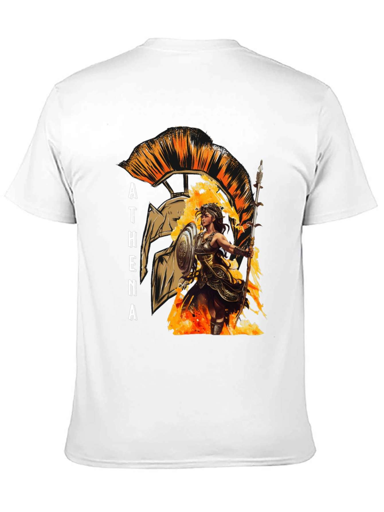 Athena Warrior T-Shirt - Ancient Greek Mythology Tee