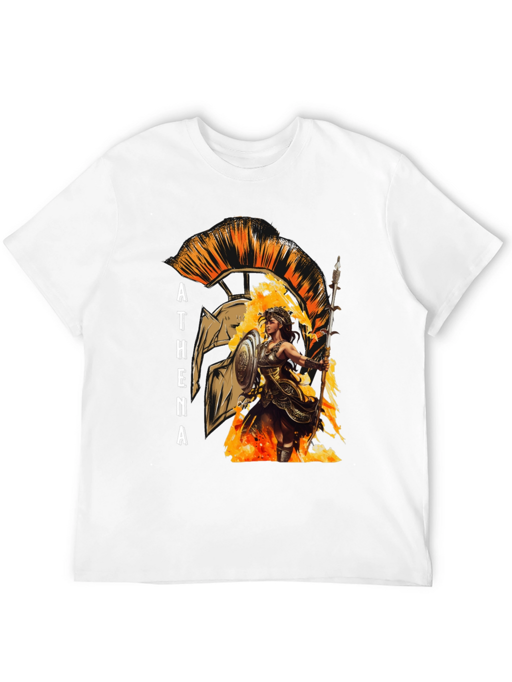 Athena Warrior T-Shirt - Ancient Greek Mythology Tee
