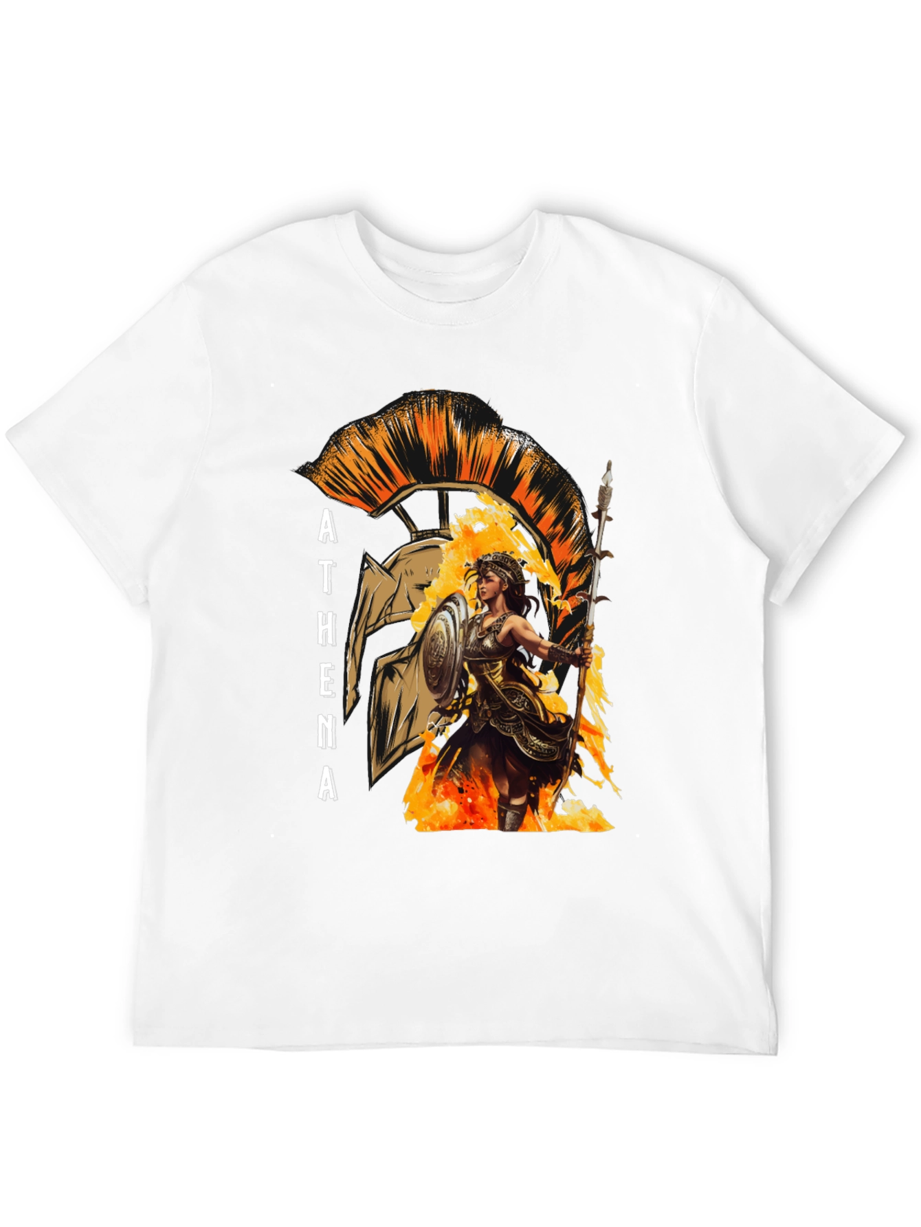 Athena Warrior T-Shirt - Ancient Greek Mythology Tee