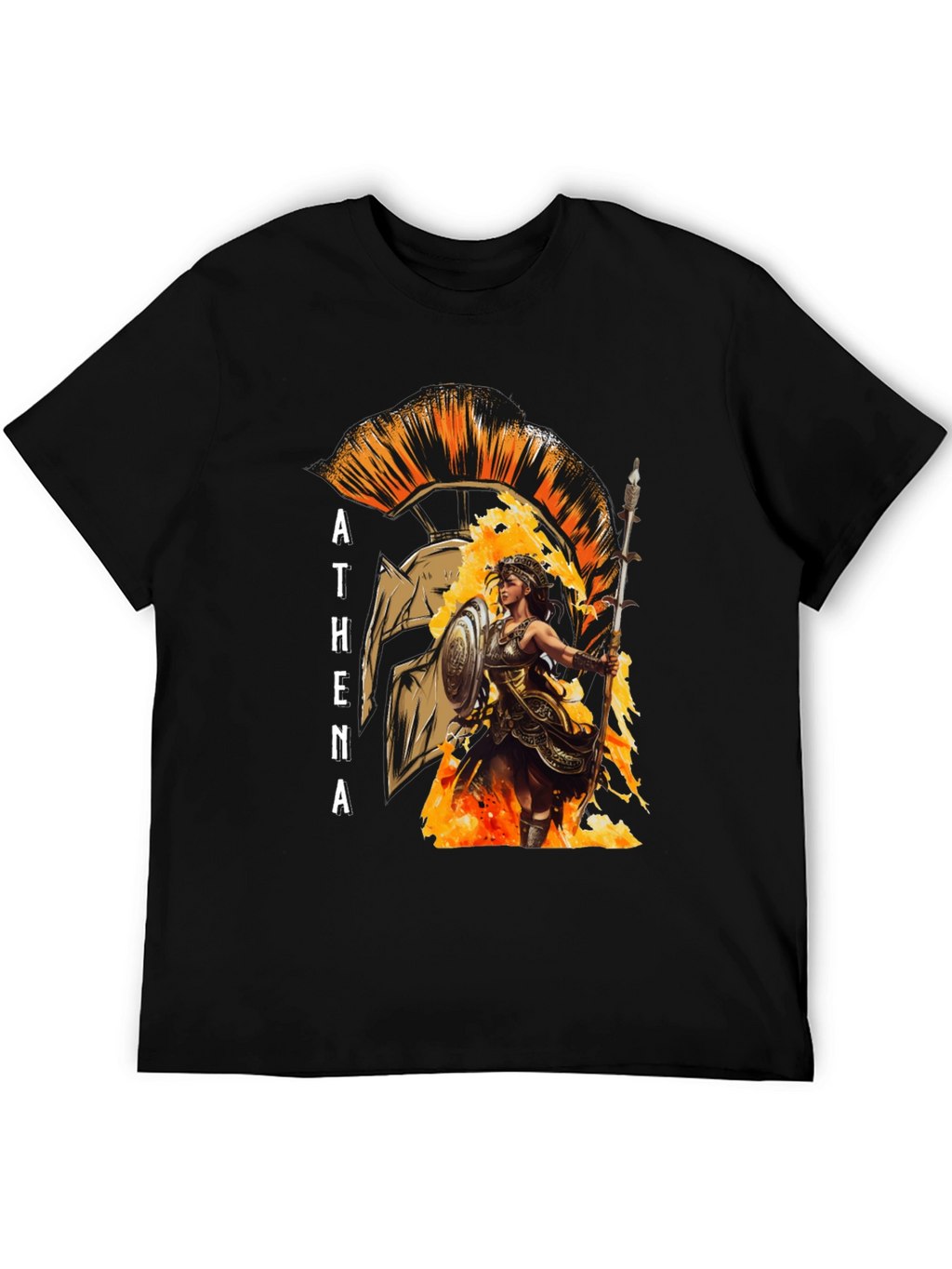 Athena Warrior T-Shirt - Ancient Greek Mythology Tee
