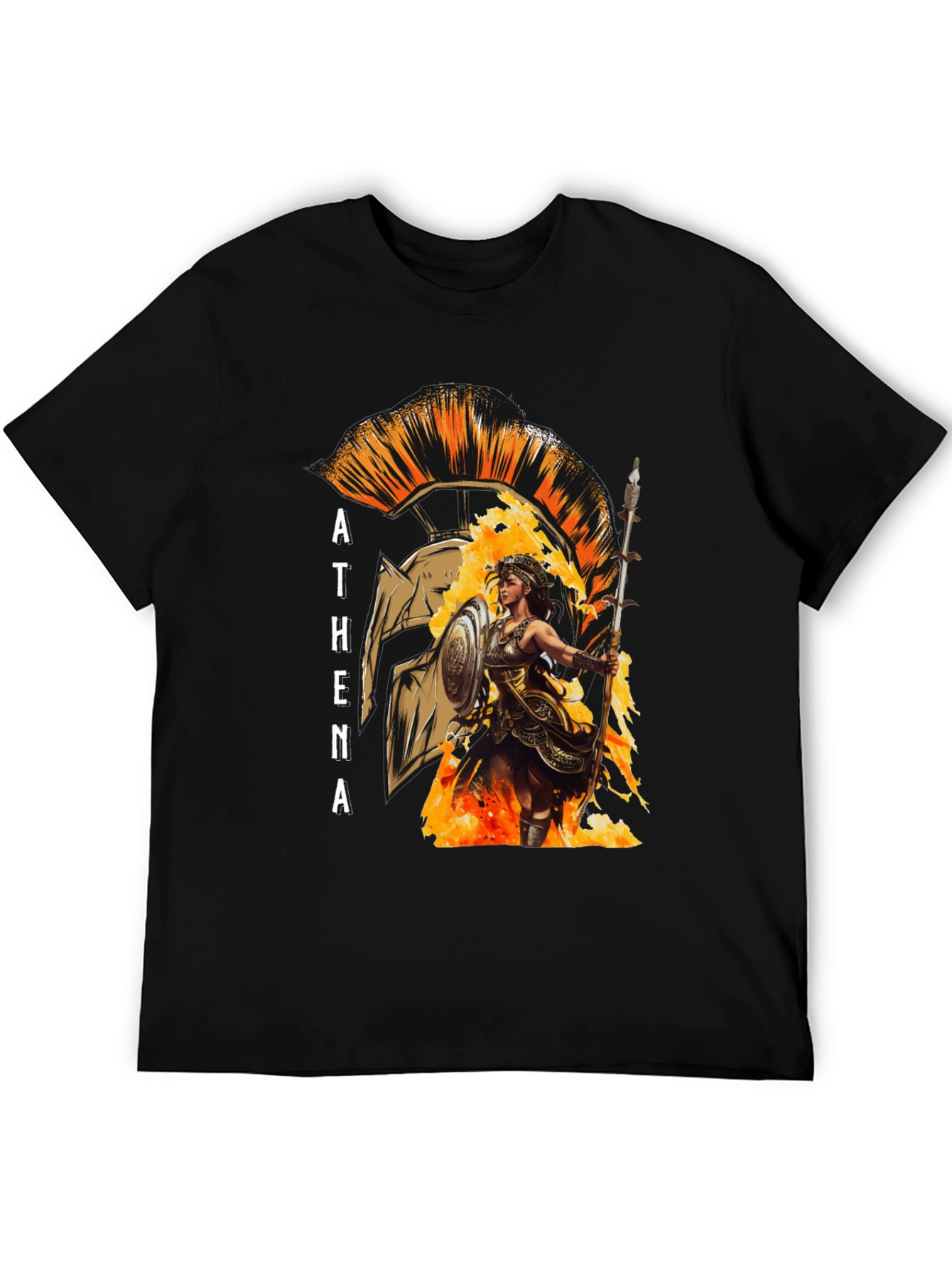 Athena Warrior T-Shirt - Ancient Greek Mythology Tee