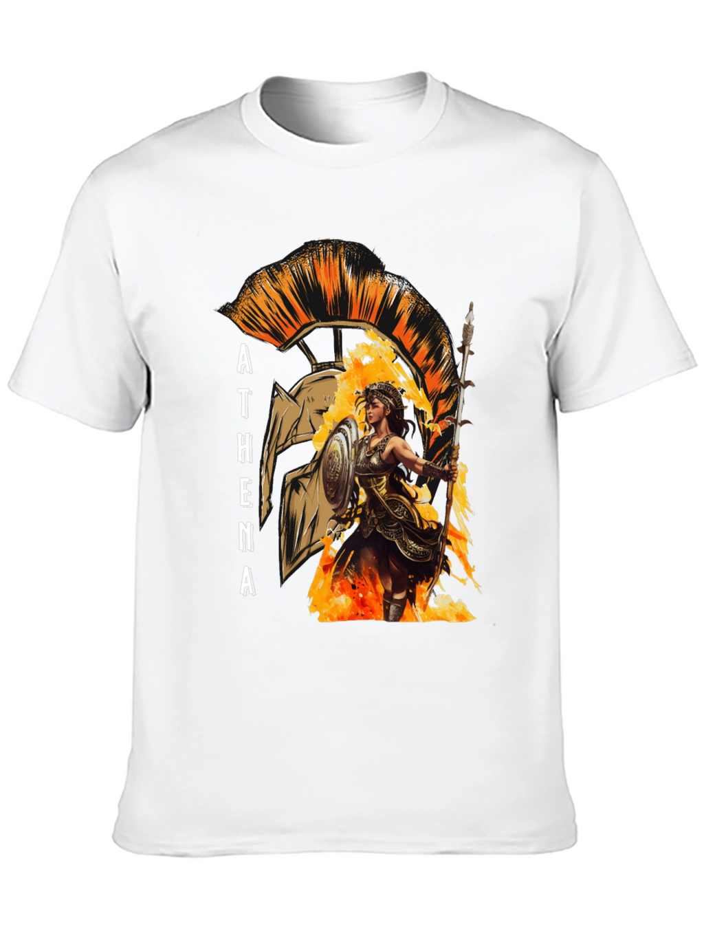 Athena Warrior T-Shirt - Ancient Greek Mythology Tee