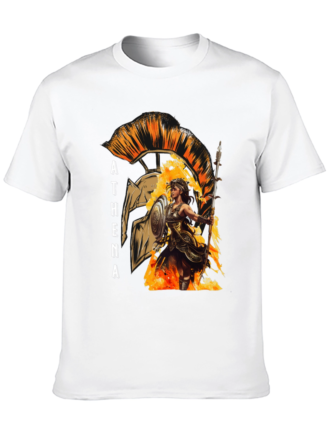 Athena Warrior T-Shirt - Ancient Greek Mythology Tee