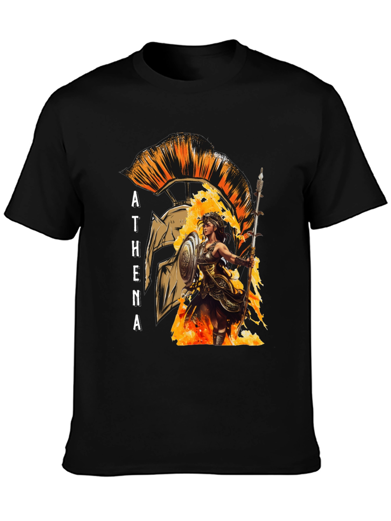 Athena Warrior T-Shirt - Ancient Greek Mythology Tee
