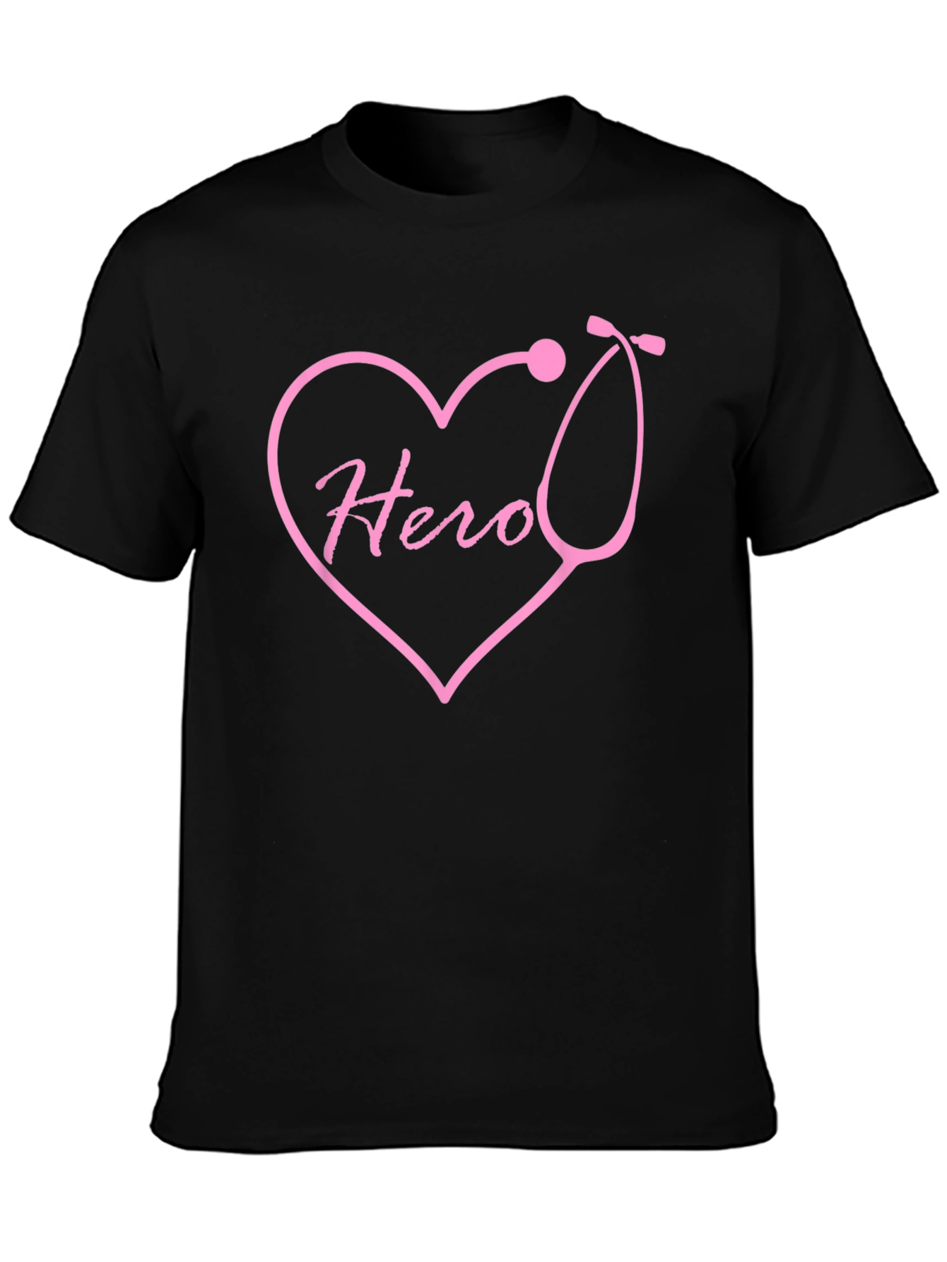 Hero Nurse Heart Stethoscope T-Shirt