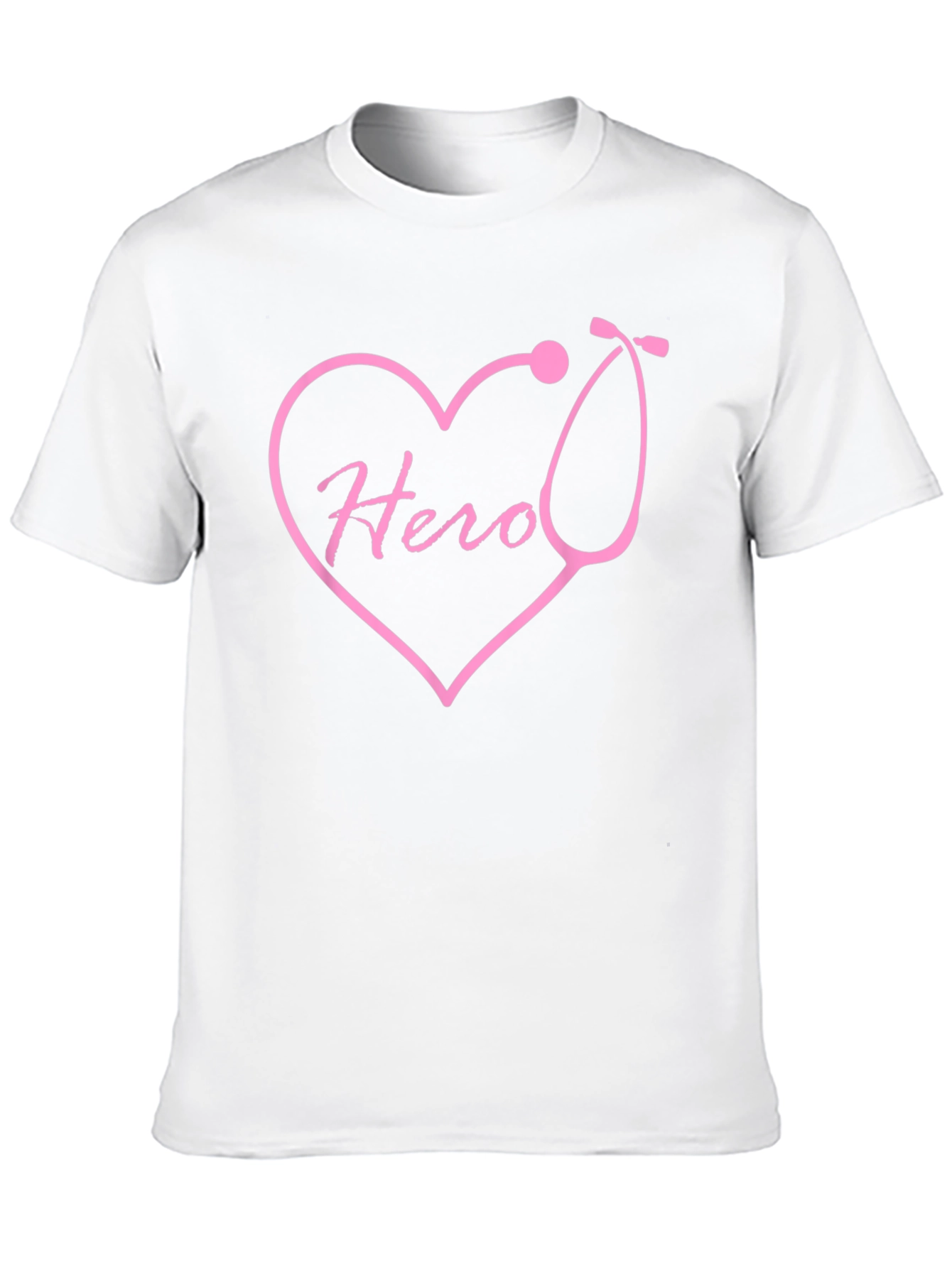 Hero Nurse Heart Stethoscope T-Shirt