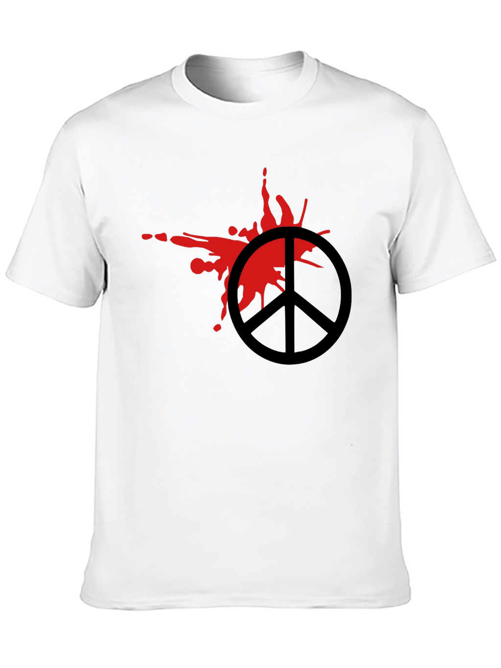 Peace Symbol Graphic Tee - Black