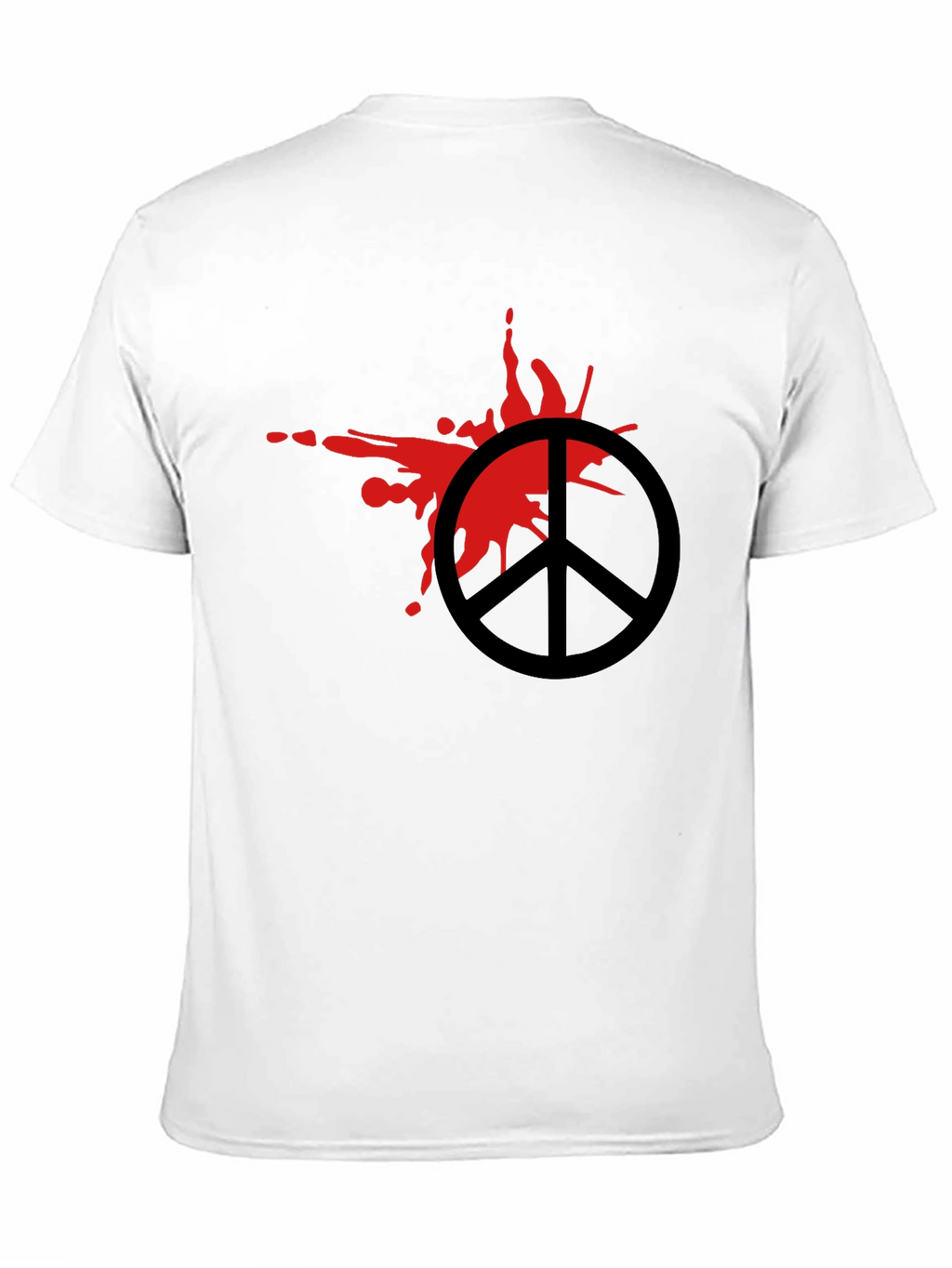 Peace Symbol Graphic Tee - Black