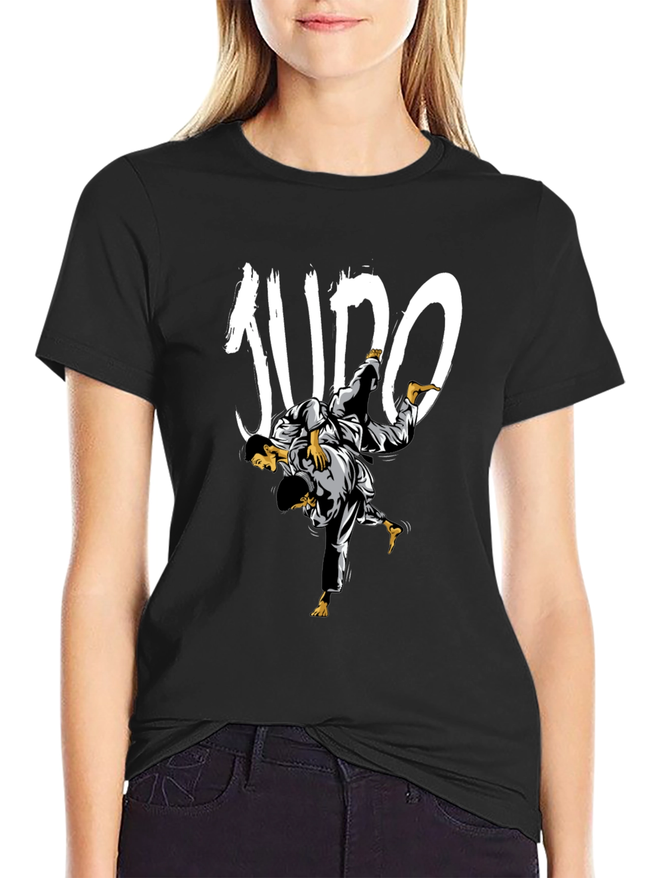 Judo Black T-Shirt - Martial Arts Graphic Tee