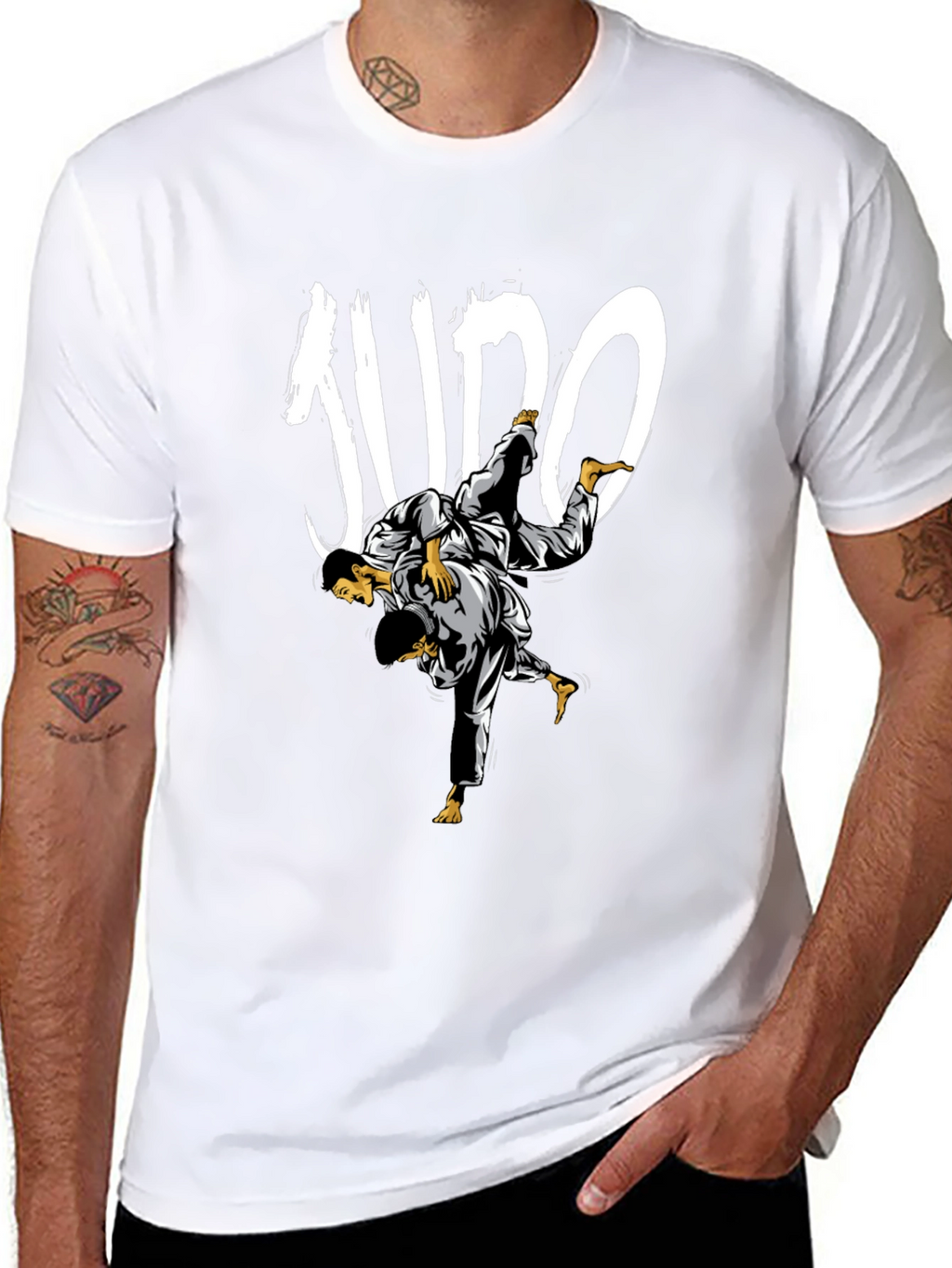 Judo Black T-Shirt - Martial Arts Graphic Tee