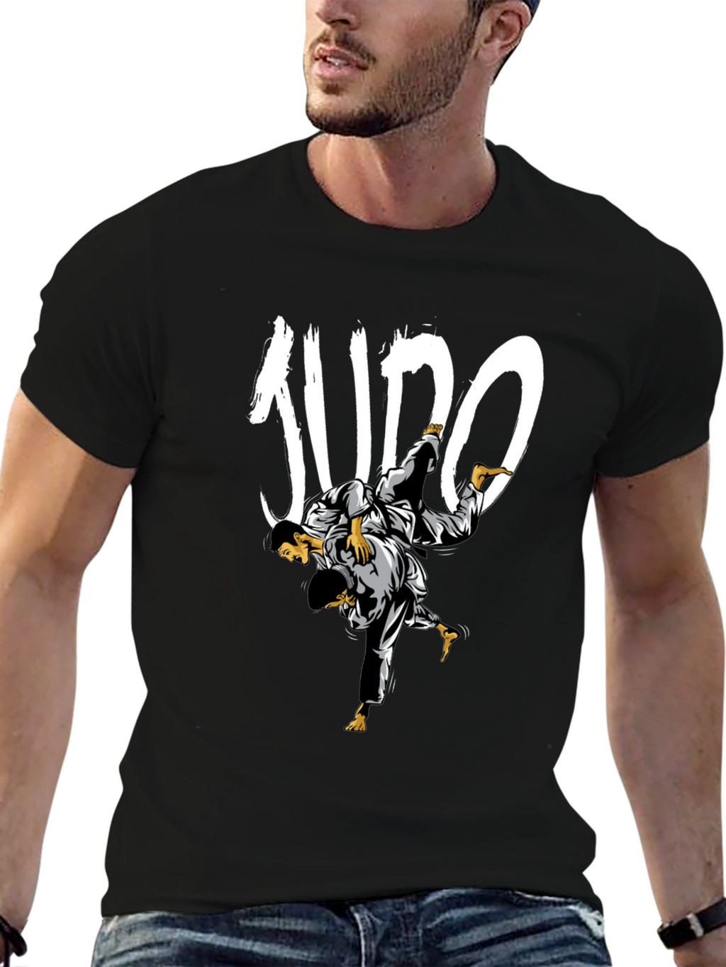 Judo Black T-Shirt - Martial Arts Graphic Tee