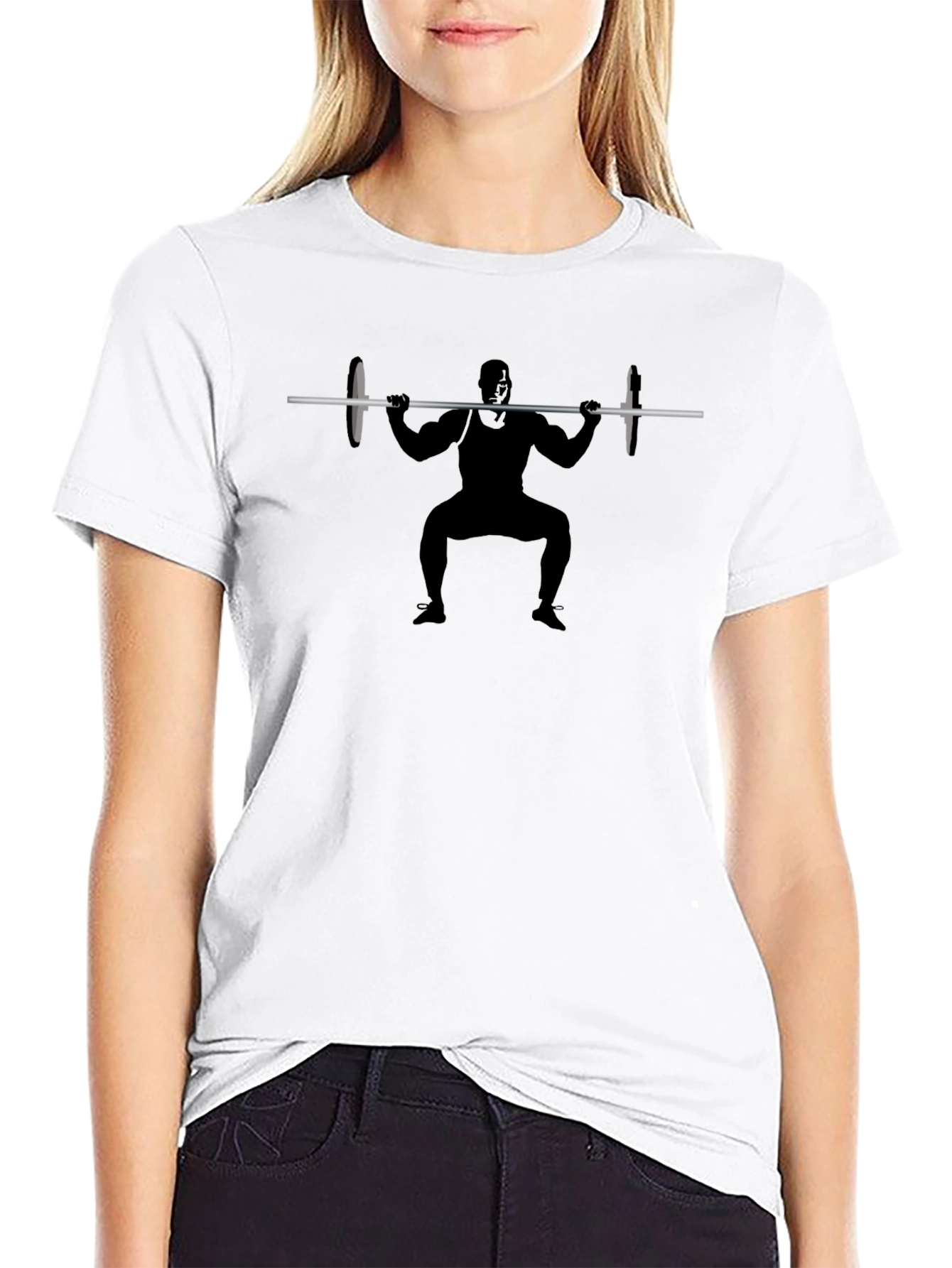 Weightlifter Graphic Tee - Black